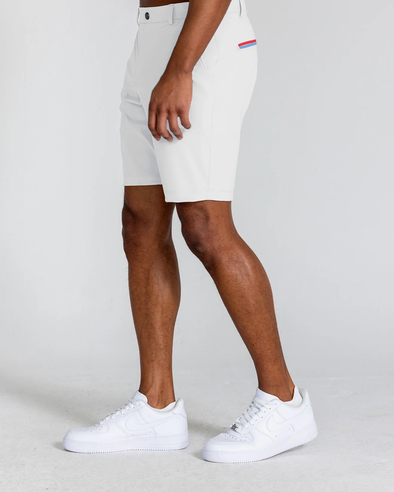 Hanover Pull-On Short Stripe in Bright White - Image 4