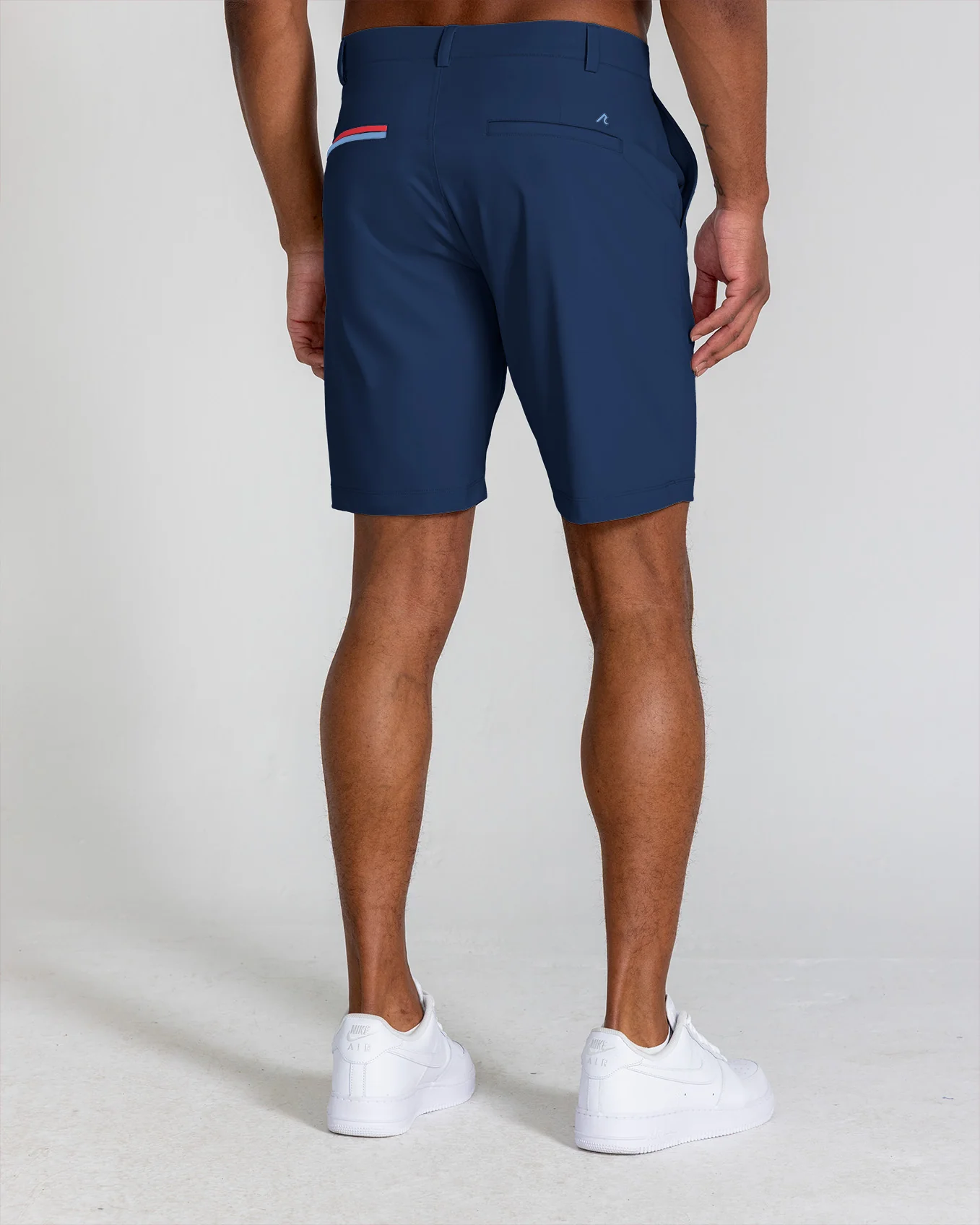 Hanover Pull-On Short Stripe in Navy