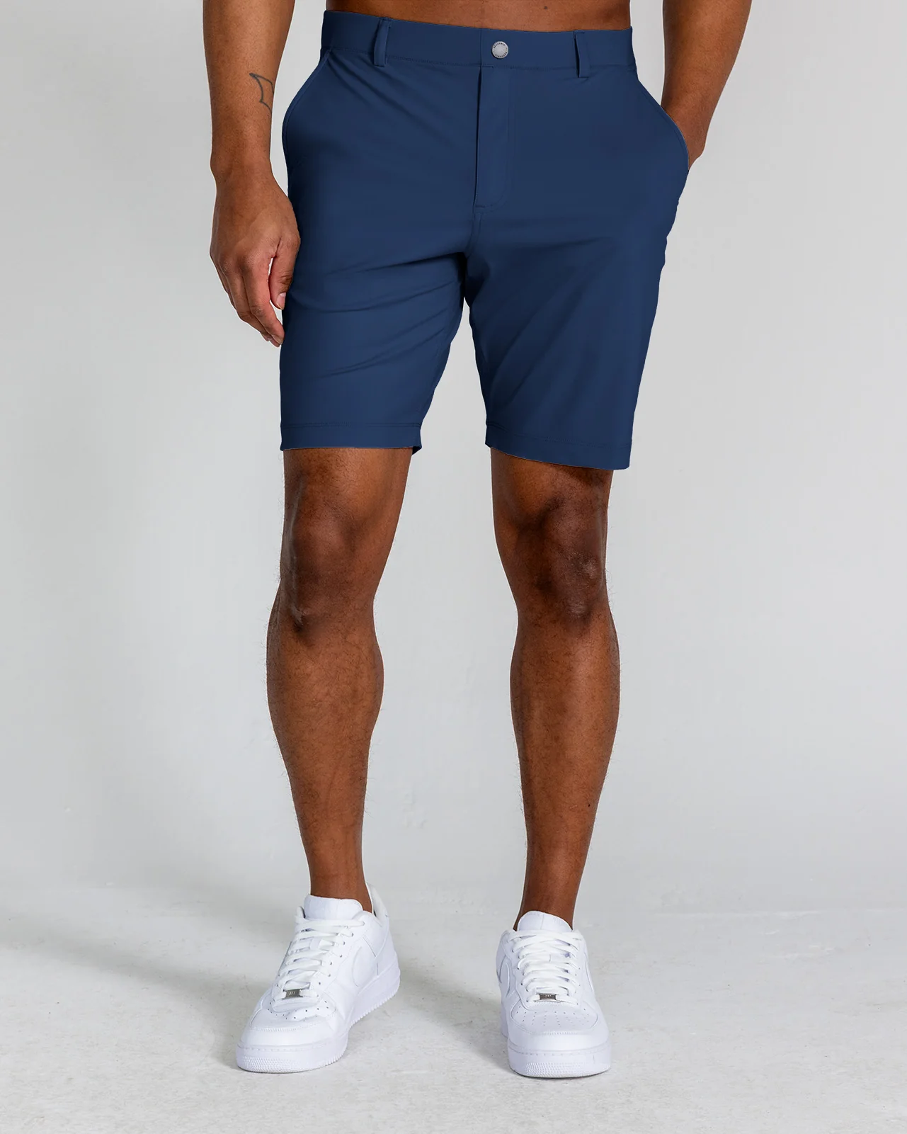 Hanover Pull-On Short Stripe in Navy - Image 3