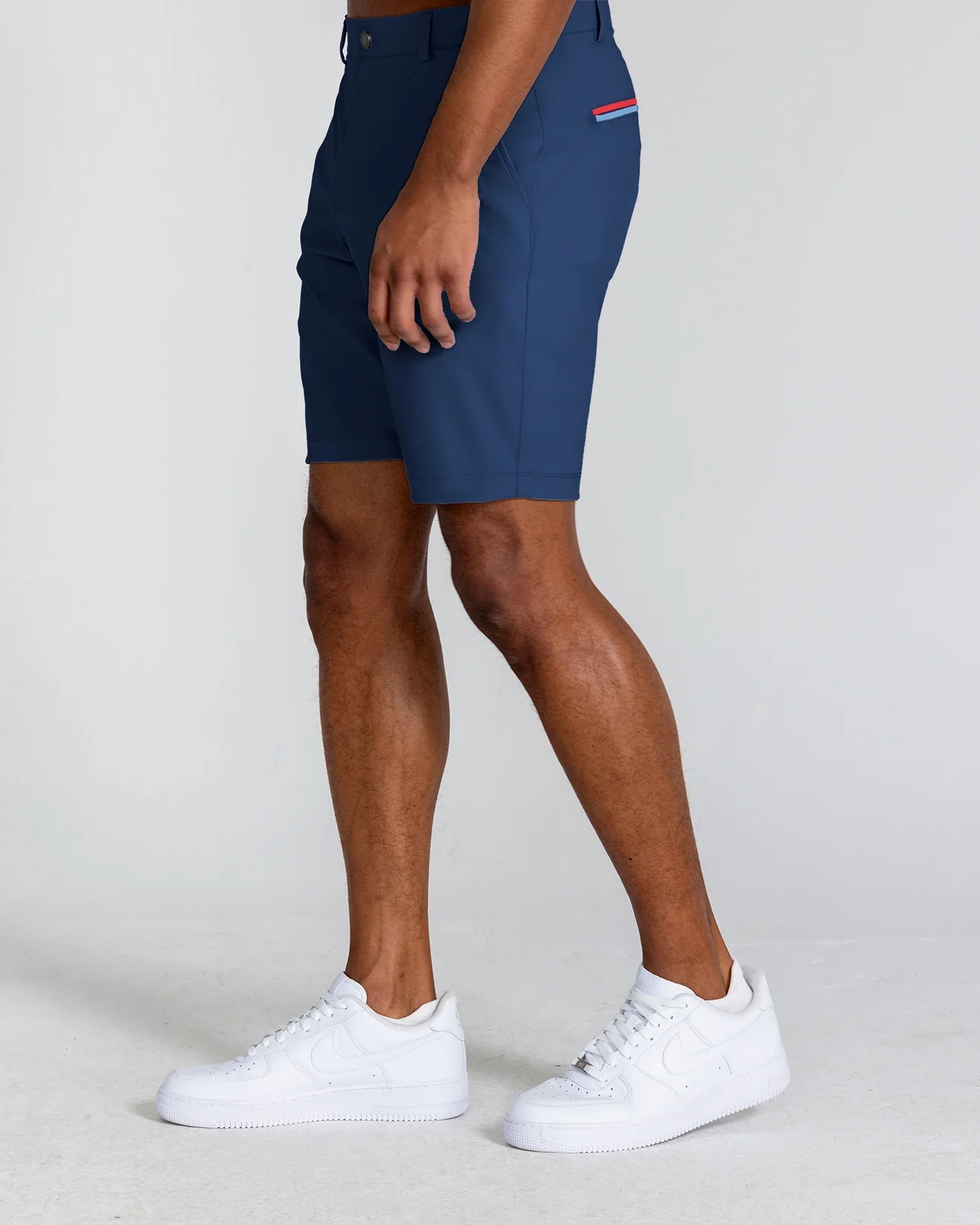 Hanover Pull-On Short Stripe in Navy - Image 4