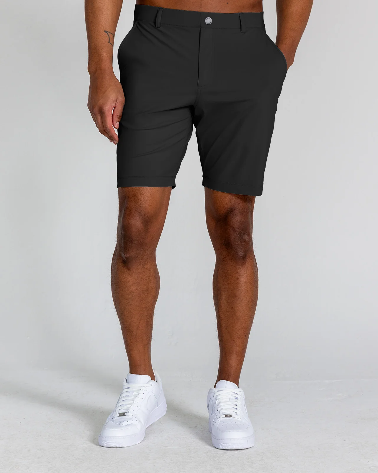 Hanover Pull-On Short Stripe in Tuxedo - Image 3