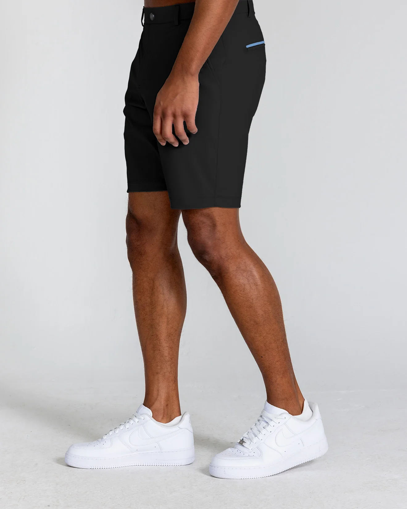 Hanover Pull-On Short Stripe in Tuxedo - Image 4