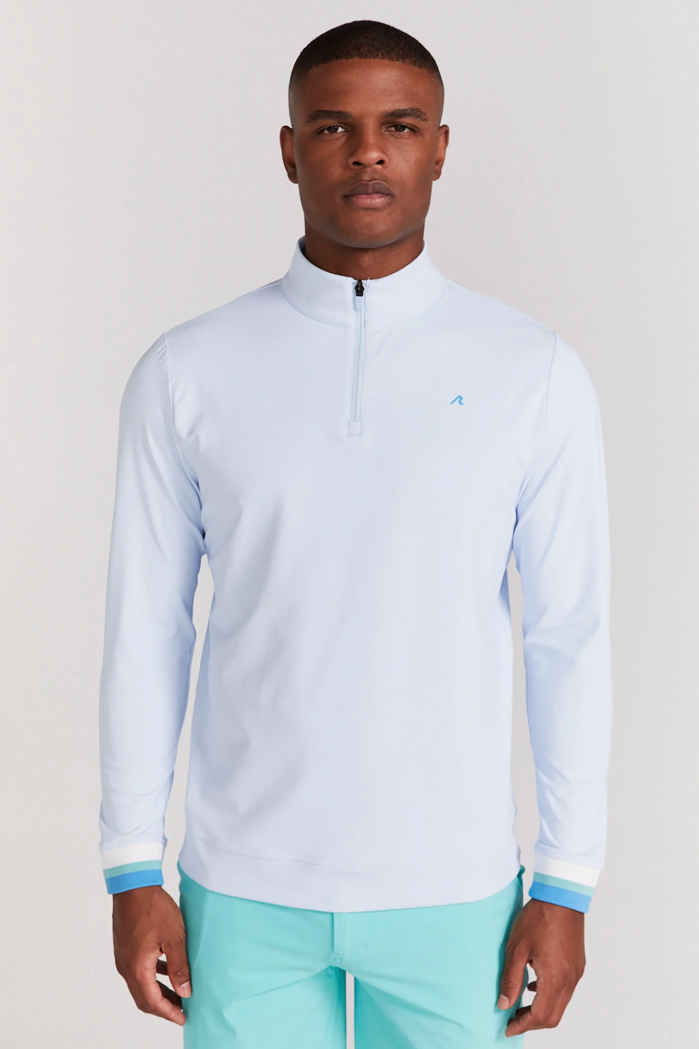 Hayden Quarter Zip in Breeze