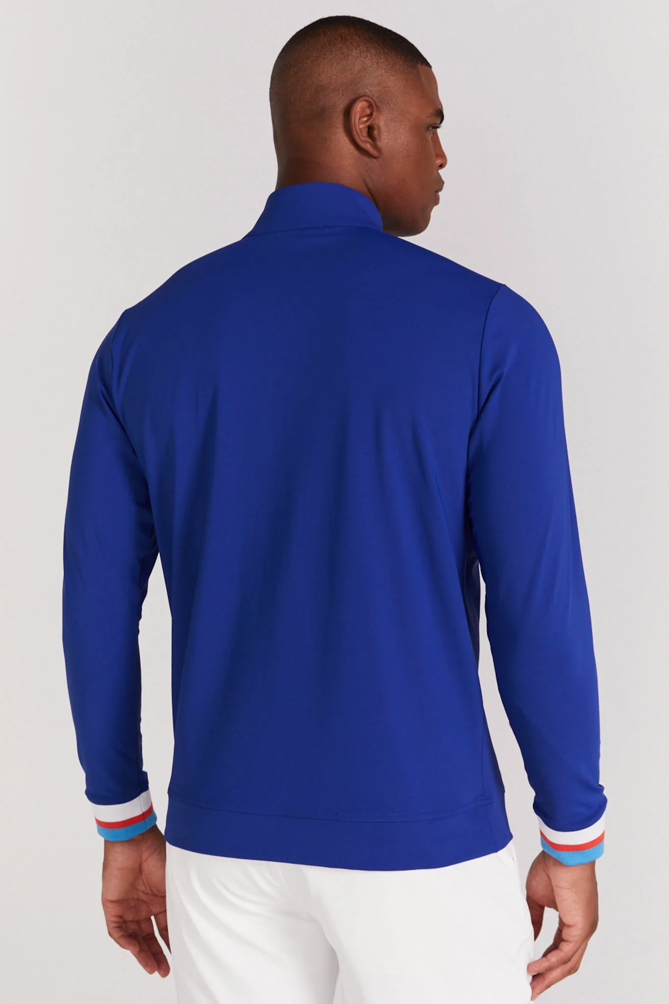 Hayden Quarter Zip in Mazarine Blue - Image 4