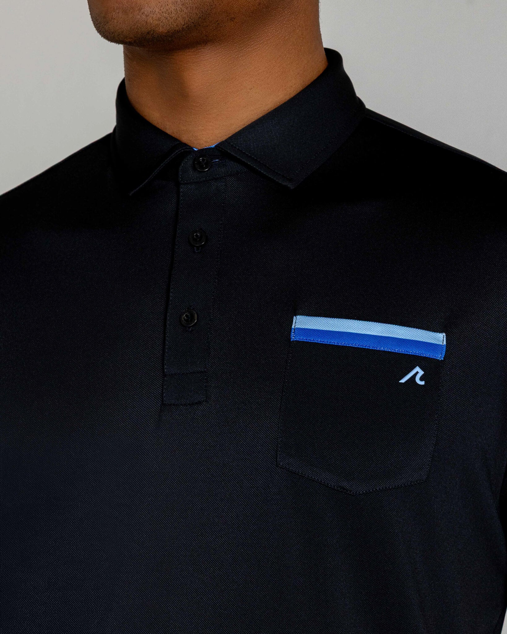 Holland Pique Polo in Tuxedo - Image 3