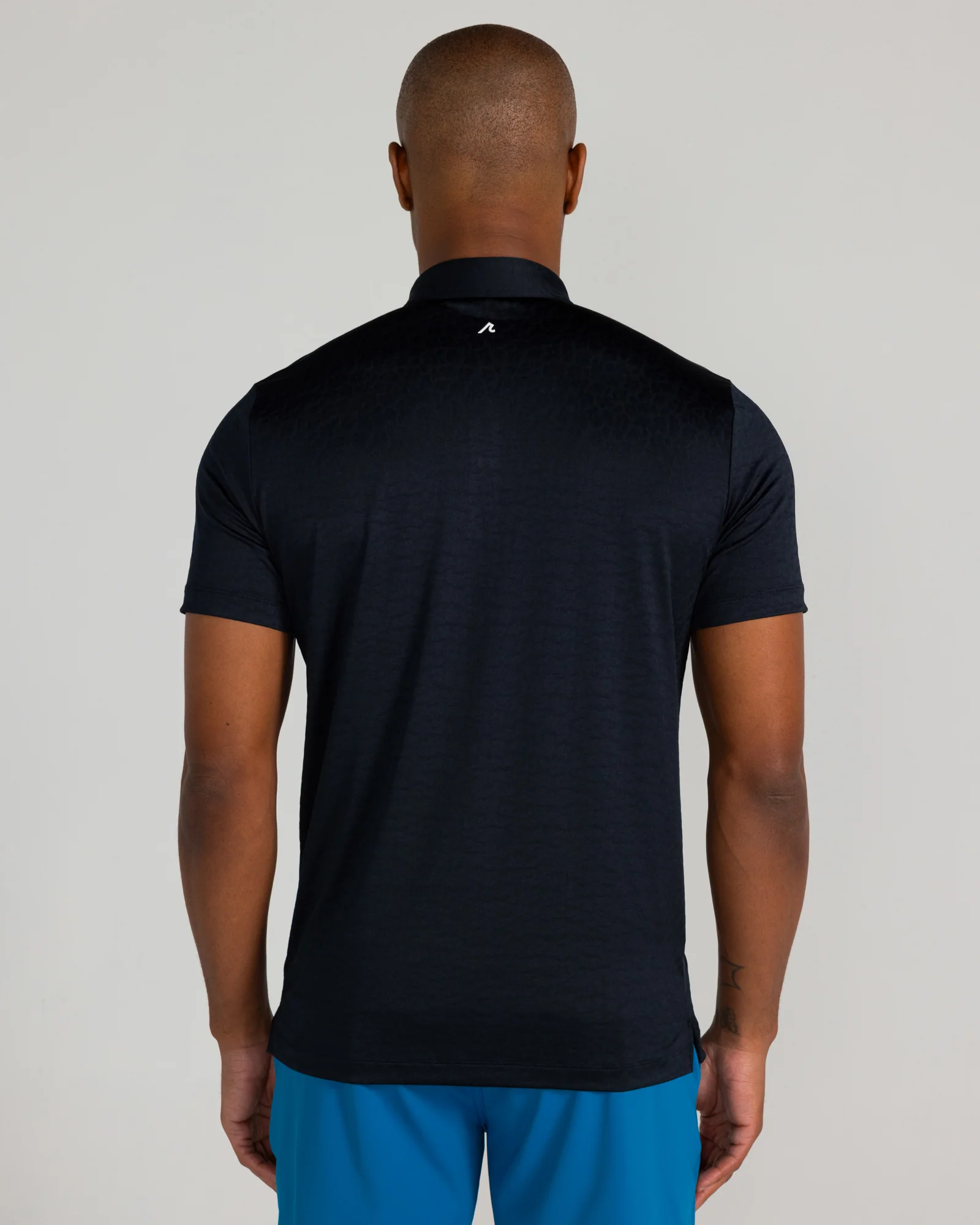 Kendall Jacquard Polo in Tuxedo - Image 4