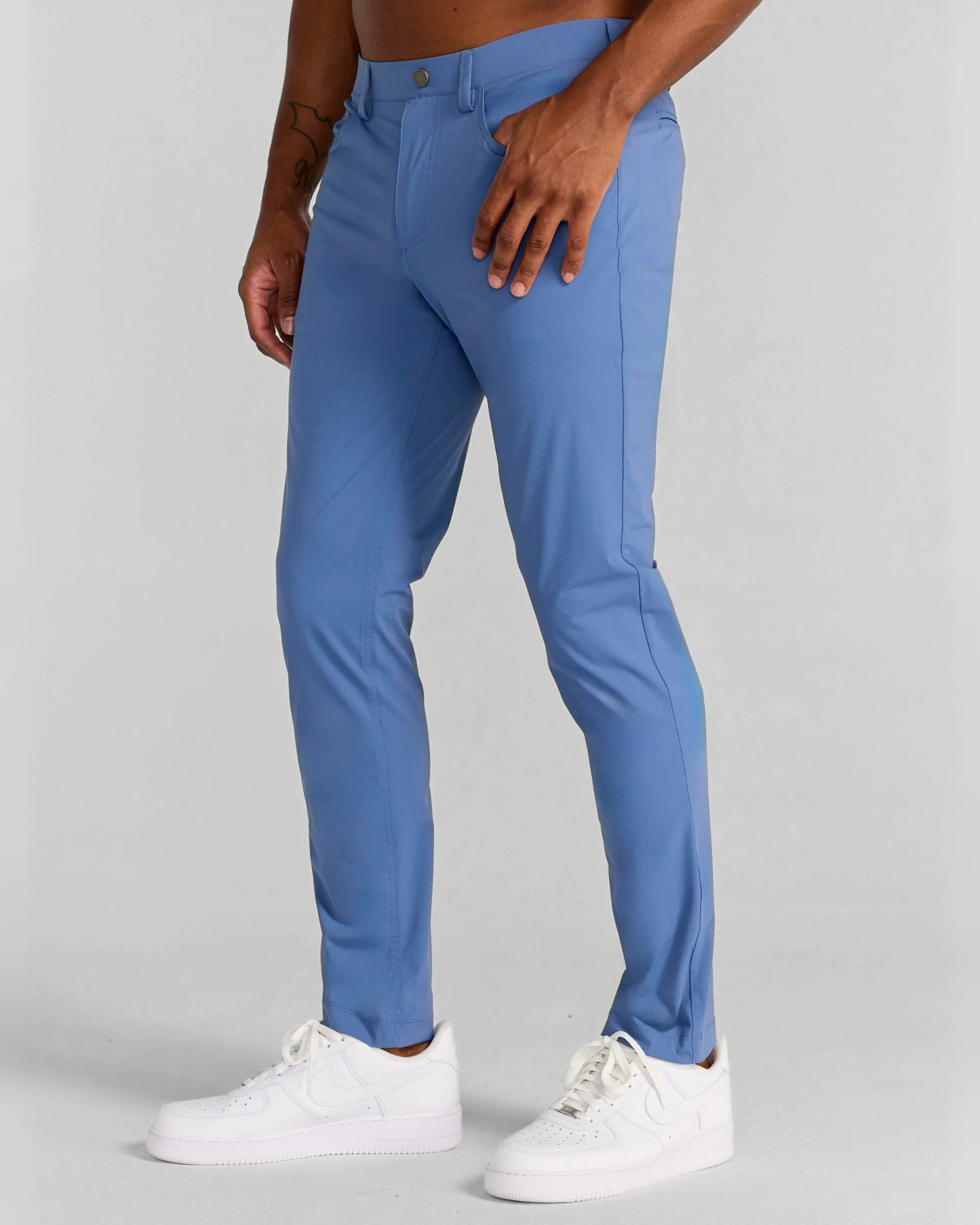 Kent Pull-On Trouser in Blue Horizon - Image 3