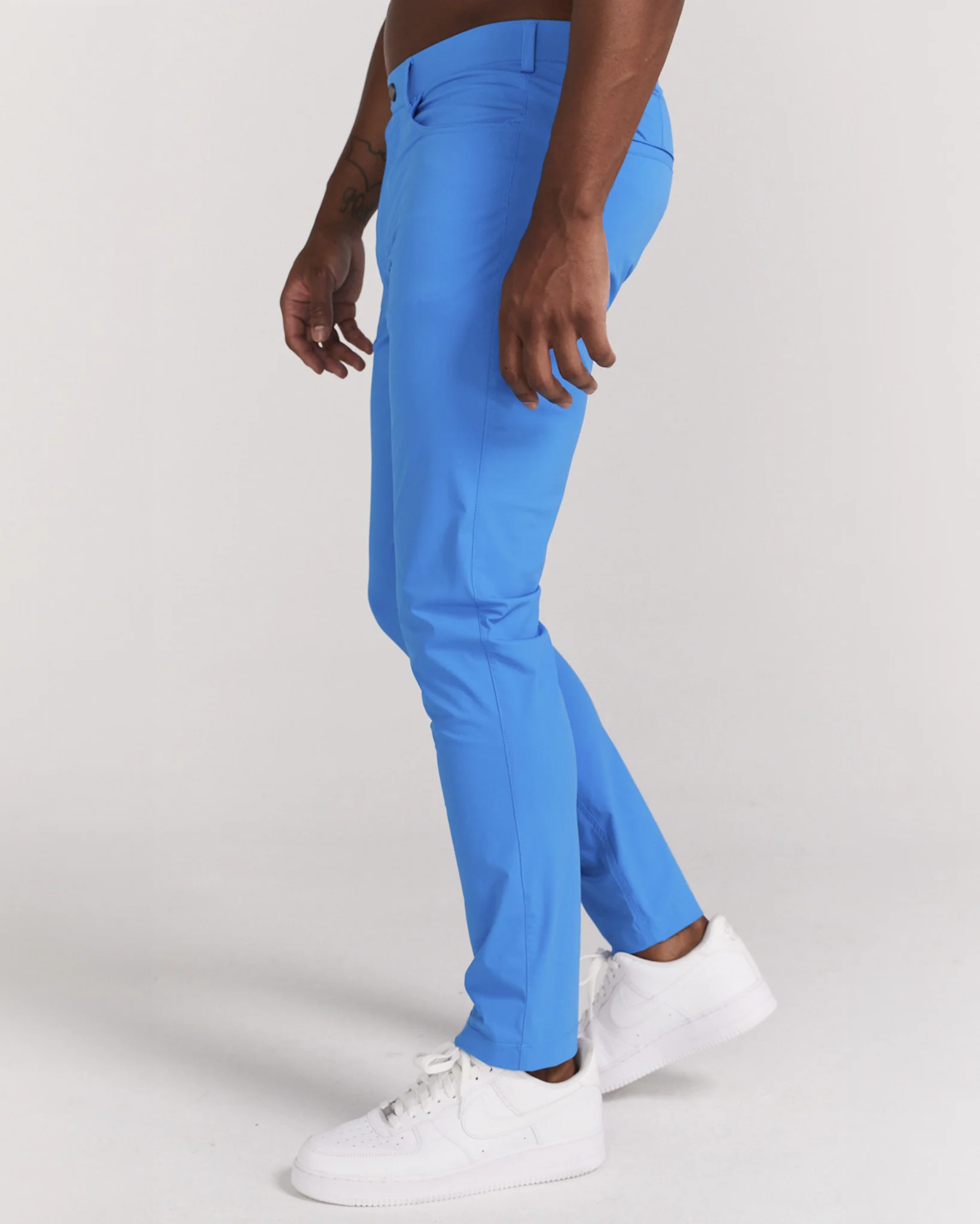 Kent Pull-On Trouser in Ibiza Blue - Image 3