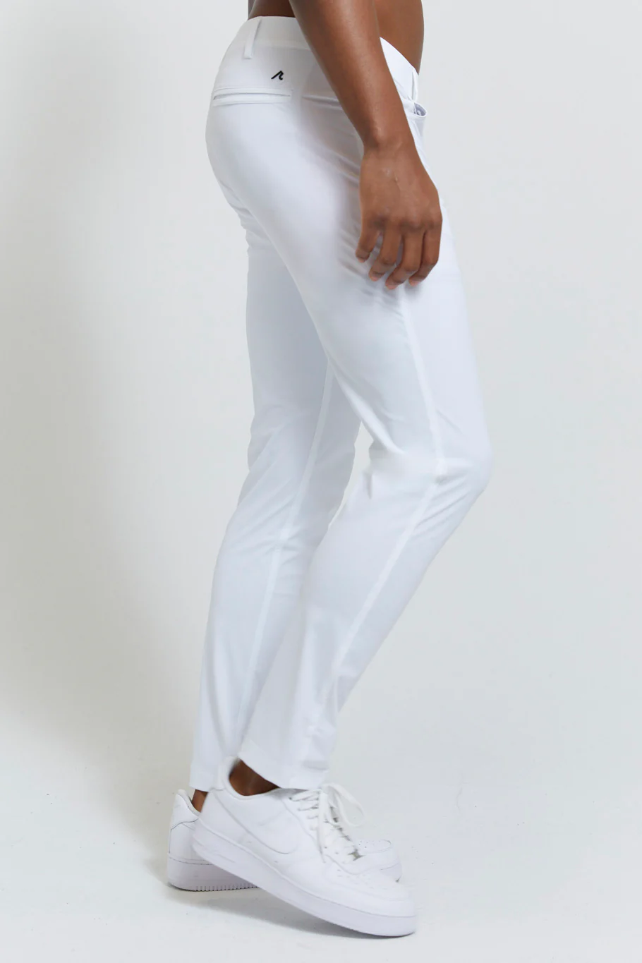 Kent Pull-On Trouser in Bright White - Image 3