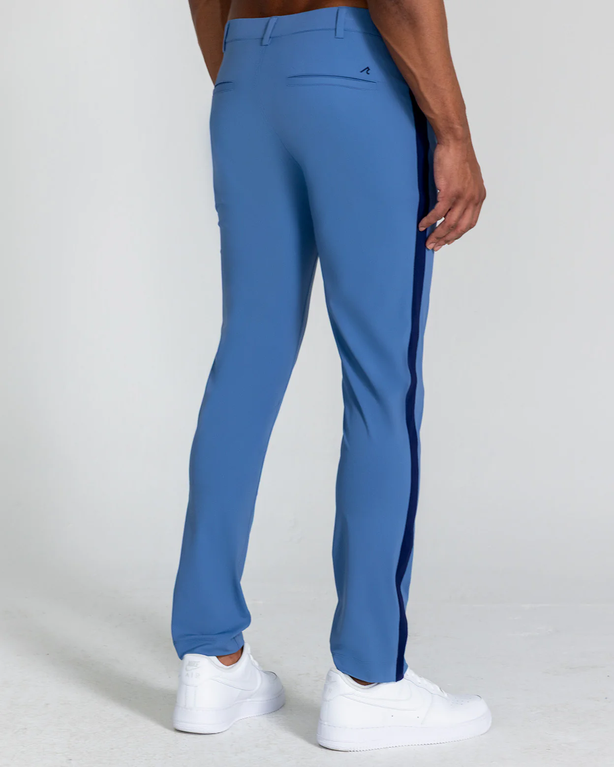 Kent Striped Pull-On Trouser in Blue Horizon - Image 4