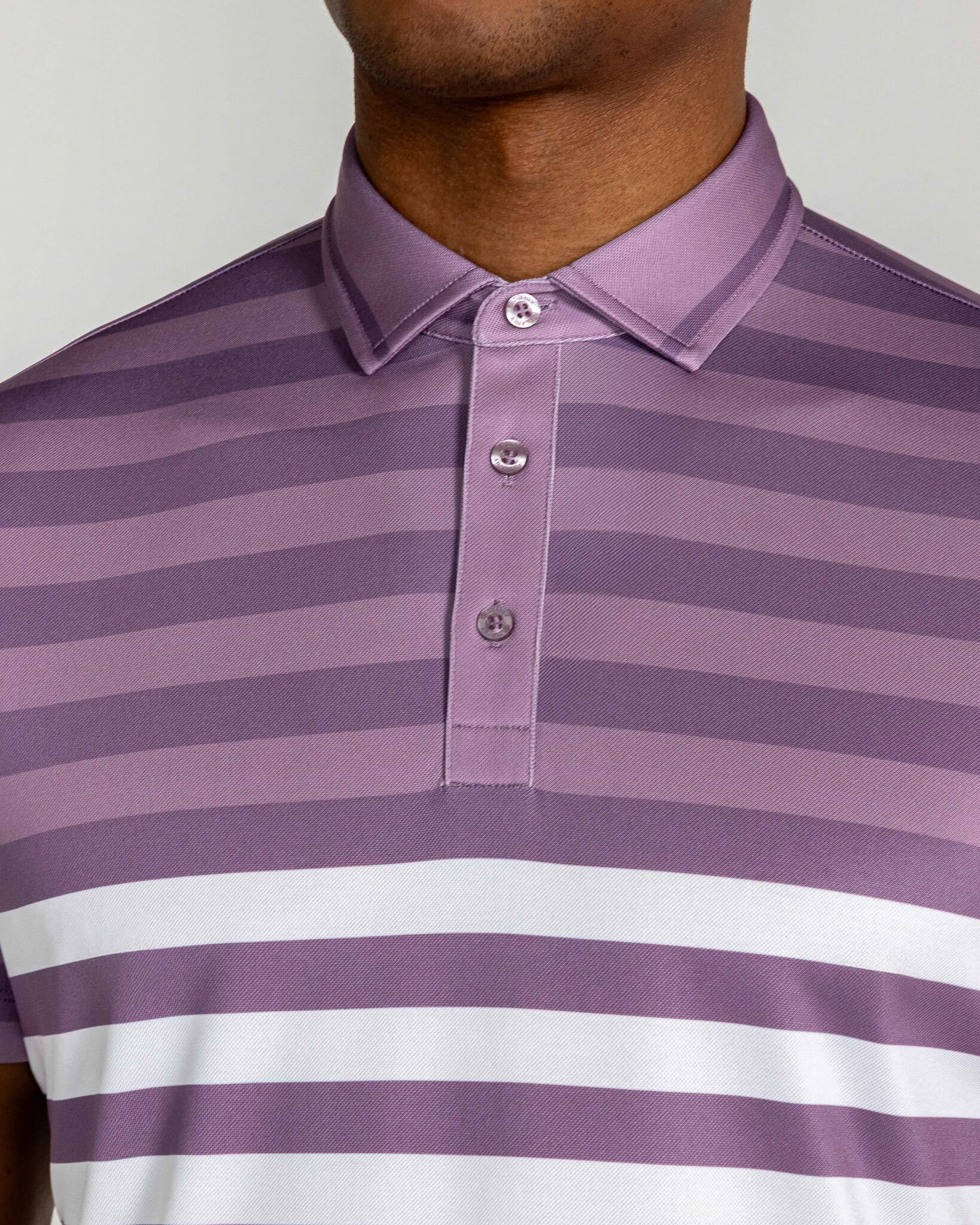 Leeson Pique Polo in Lilac - Image 3