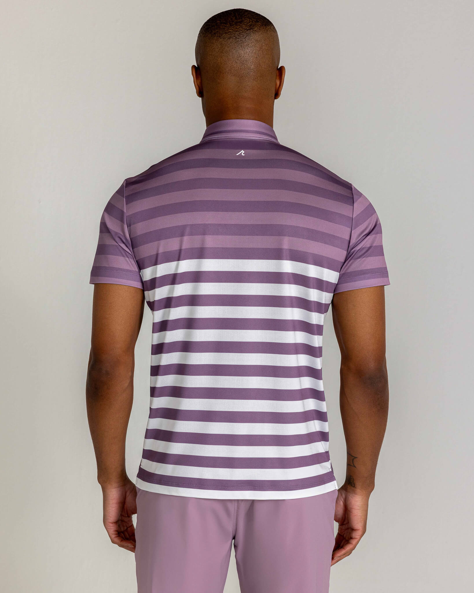 Leeson Pique Polo in Lilac - Image 4