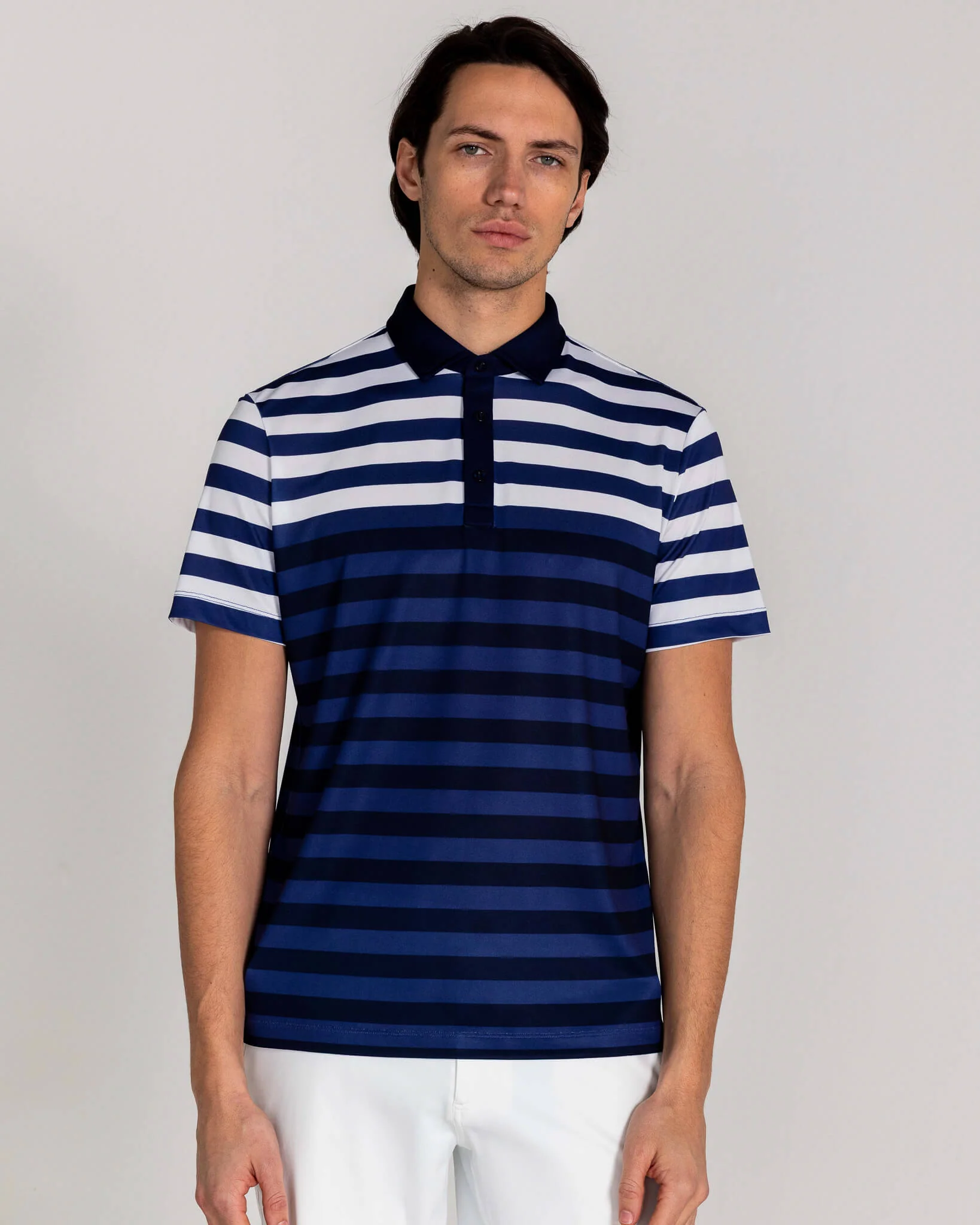 Leeson Pique Polo in Midnight Navy
