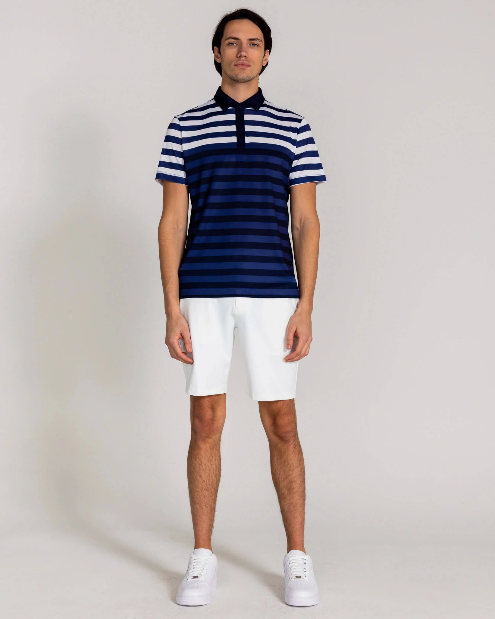 Leeson Pique Polo in Midnight Navy - Image 2