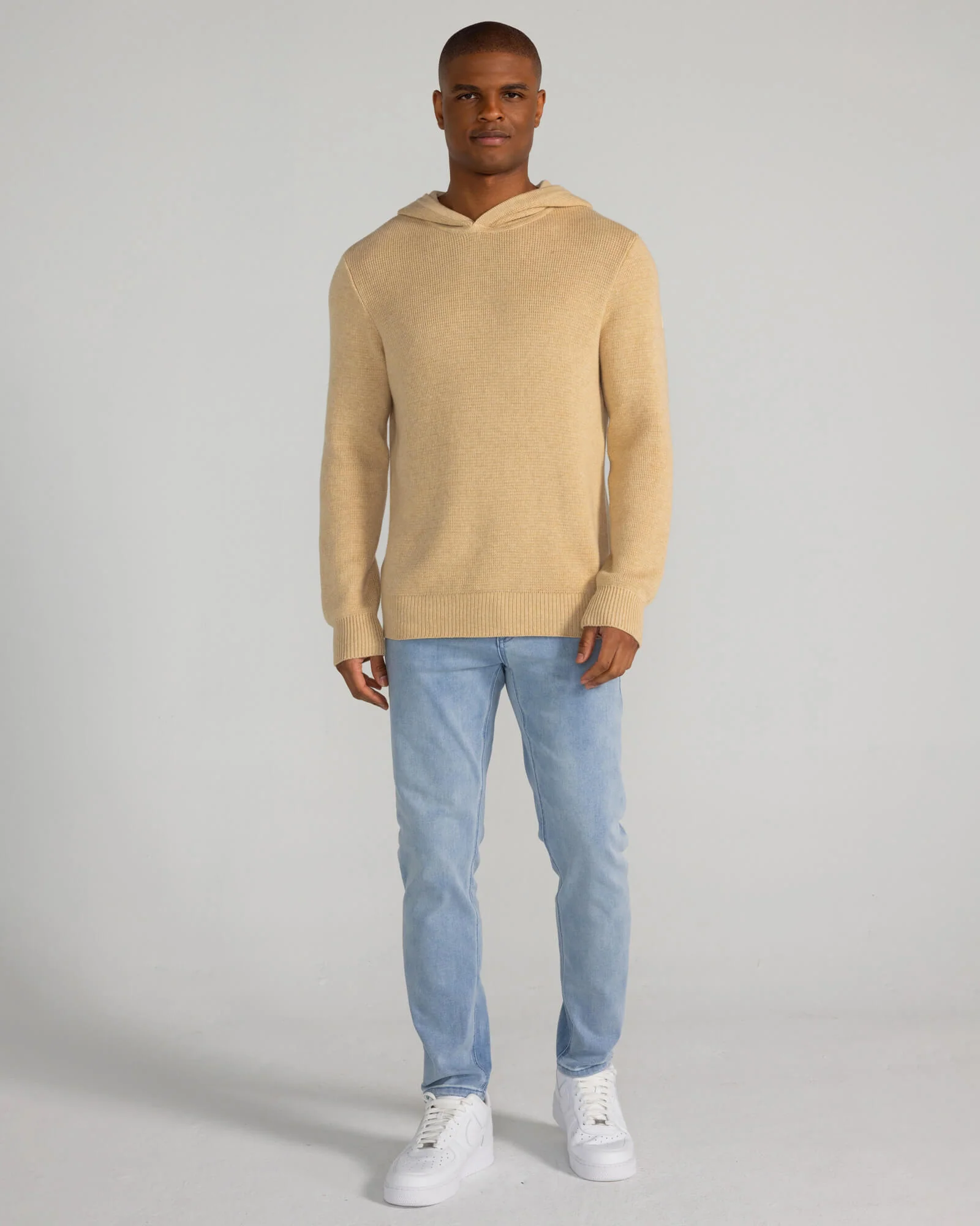 Lenox Hoodie in Pale Khaki - Image 2