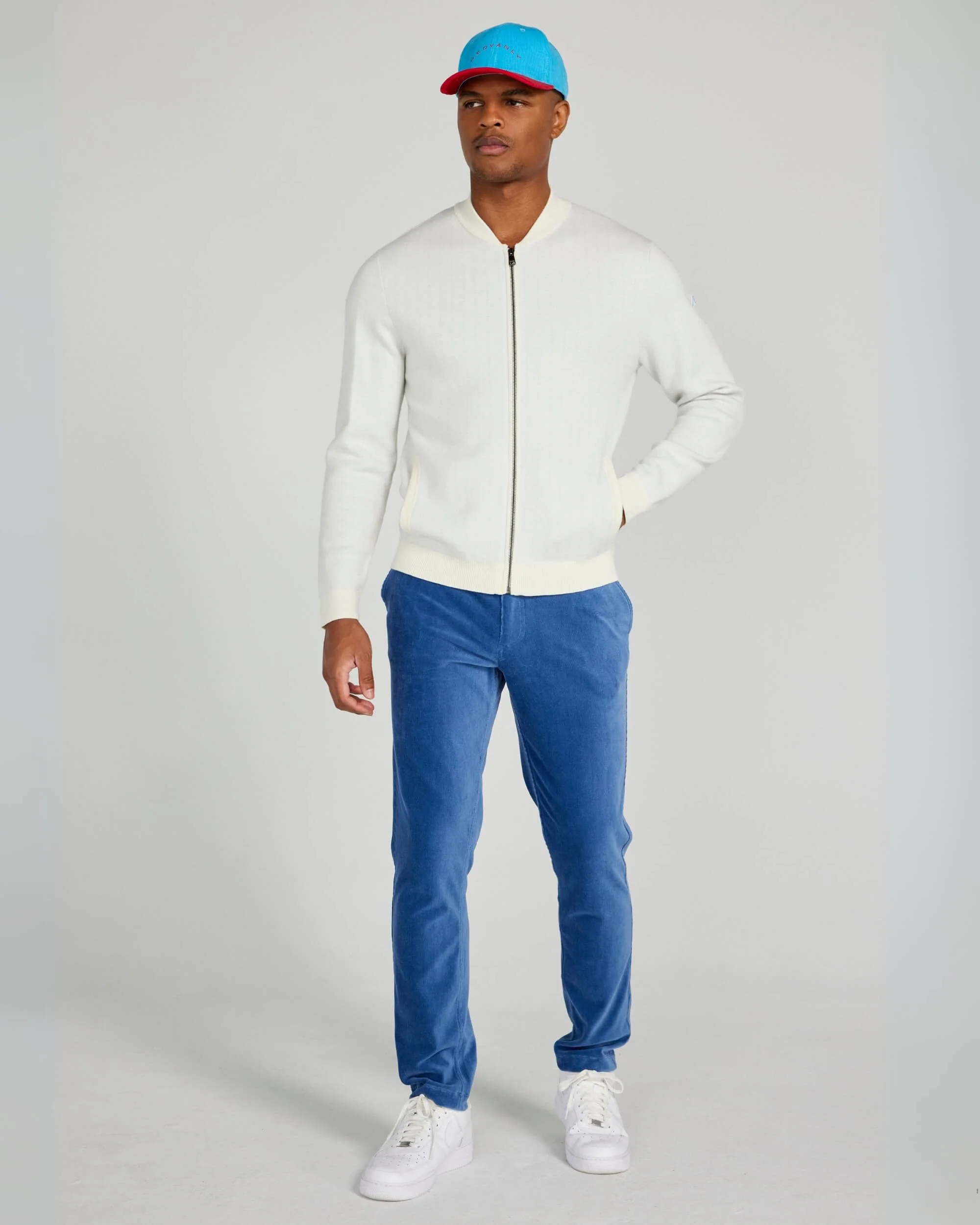 Lewis Bomber in Bright White - Image 2