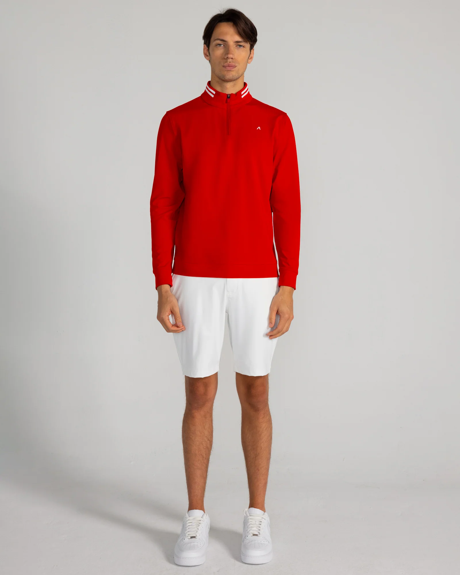 Loma Quarter Zip in Crimson - Image 2