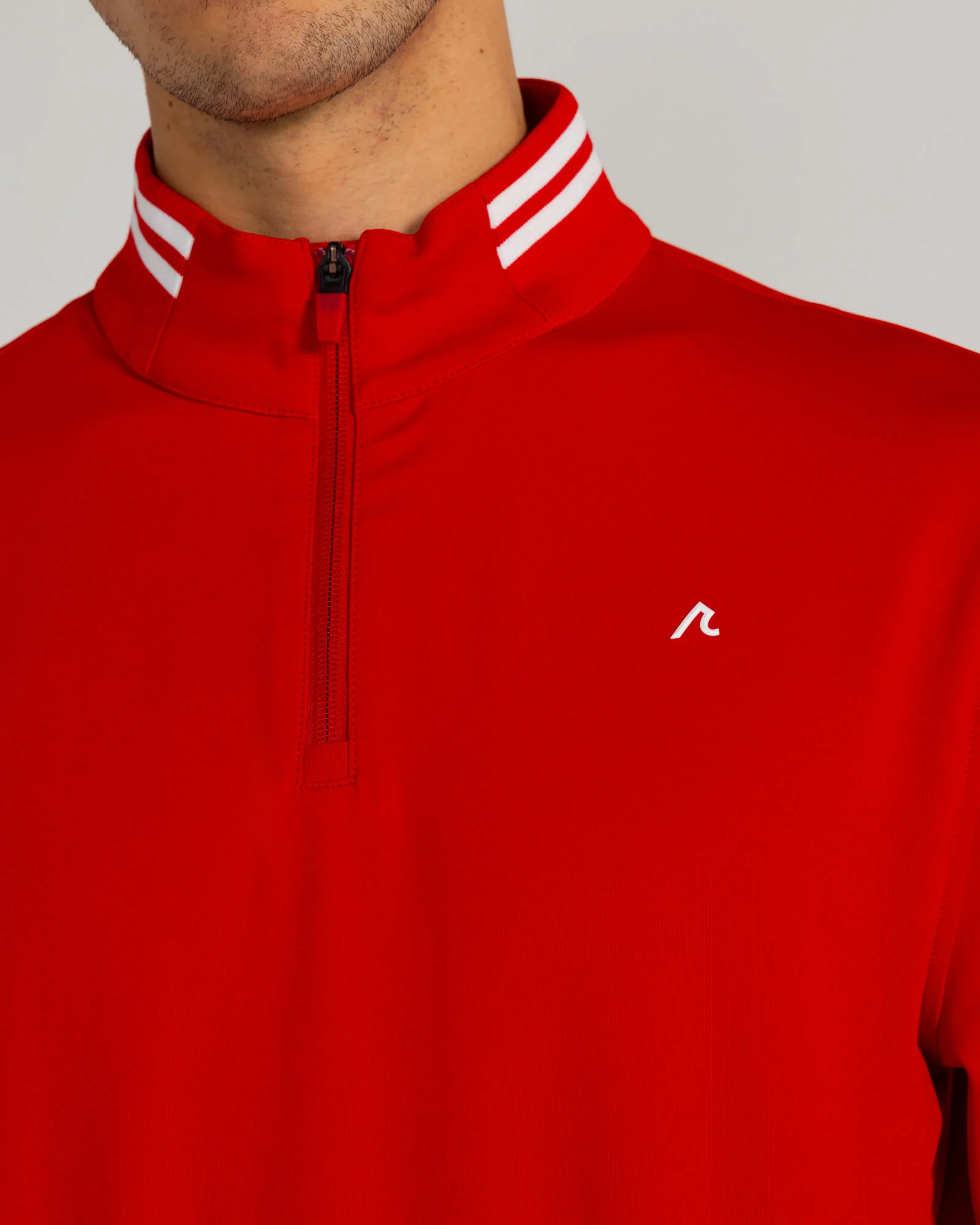 Loma Quarter Zip in Crimson - Image 3