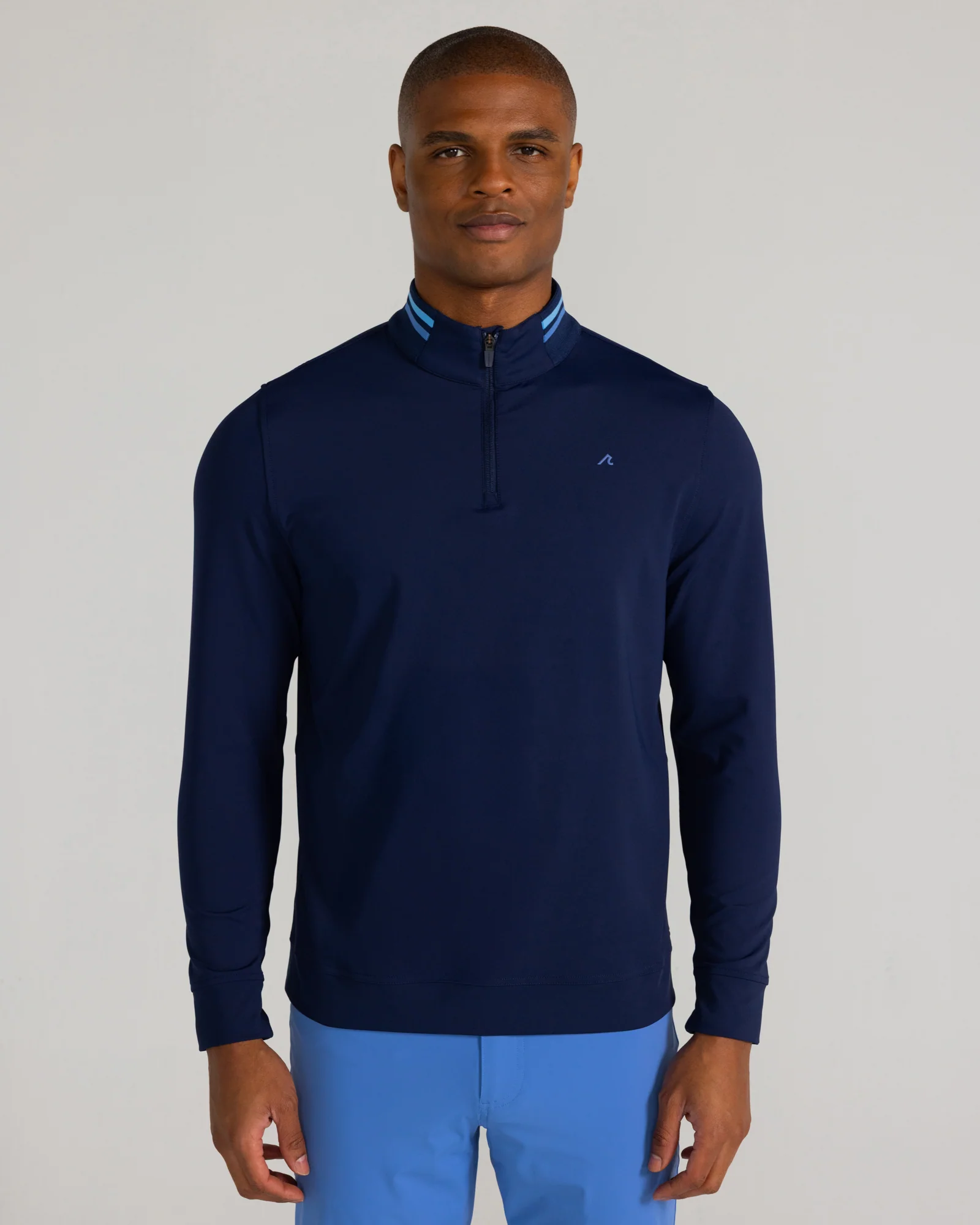 Loma Quarter Zip in Midnight Navy