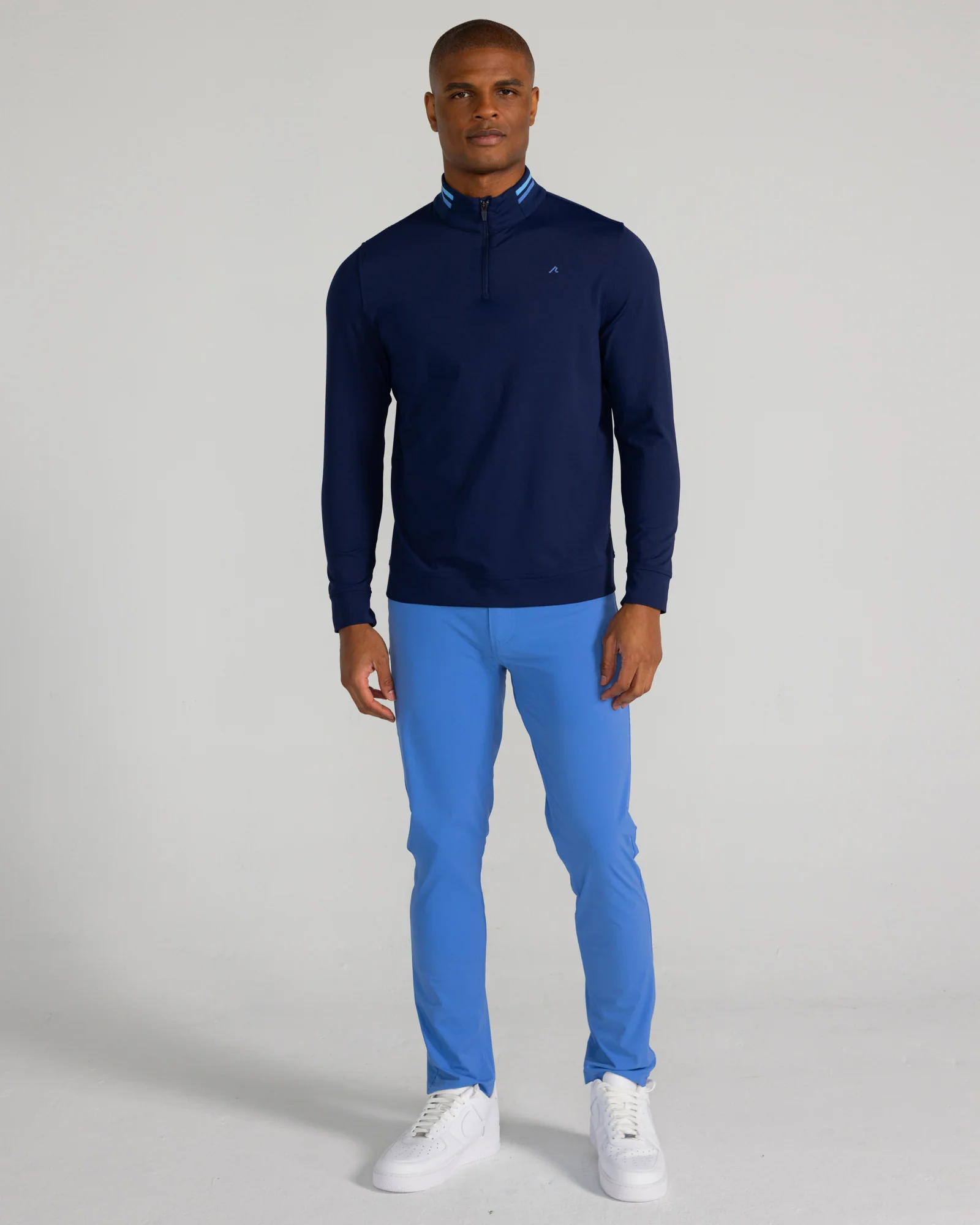 Loma Quarter Zip in Midnight Navy - Image 2