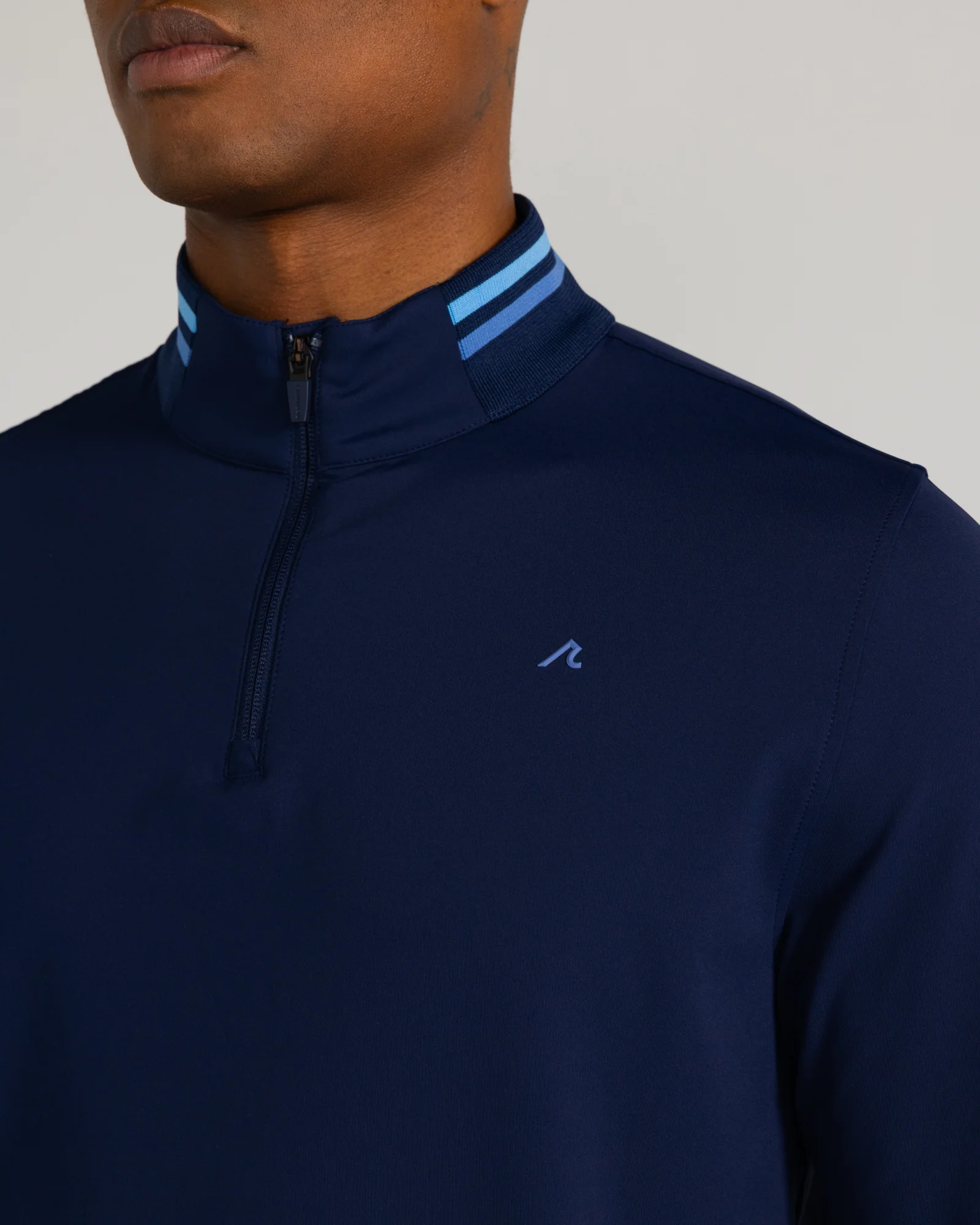 Loma Quarter Zip in Midnight Navy - Image 3