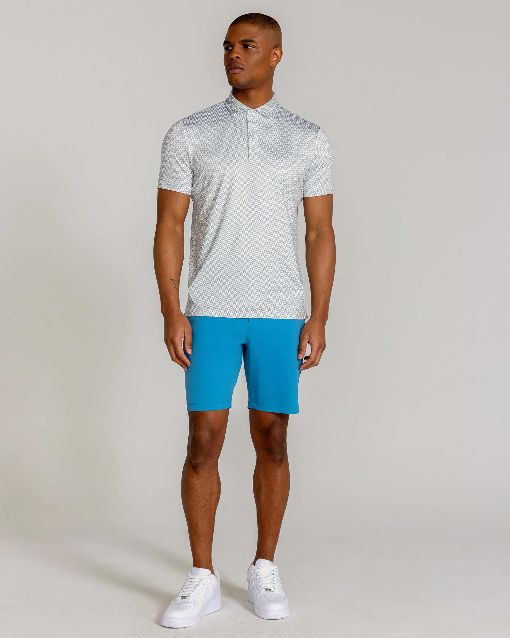 Merrion Polo in Glacier Gray - Image 2