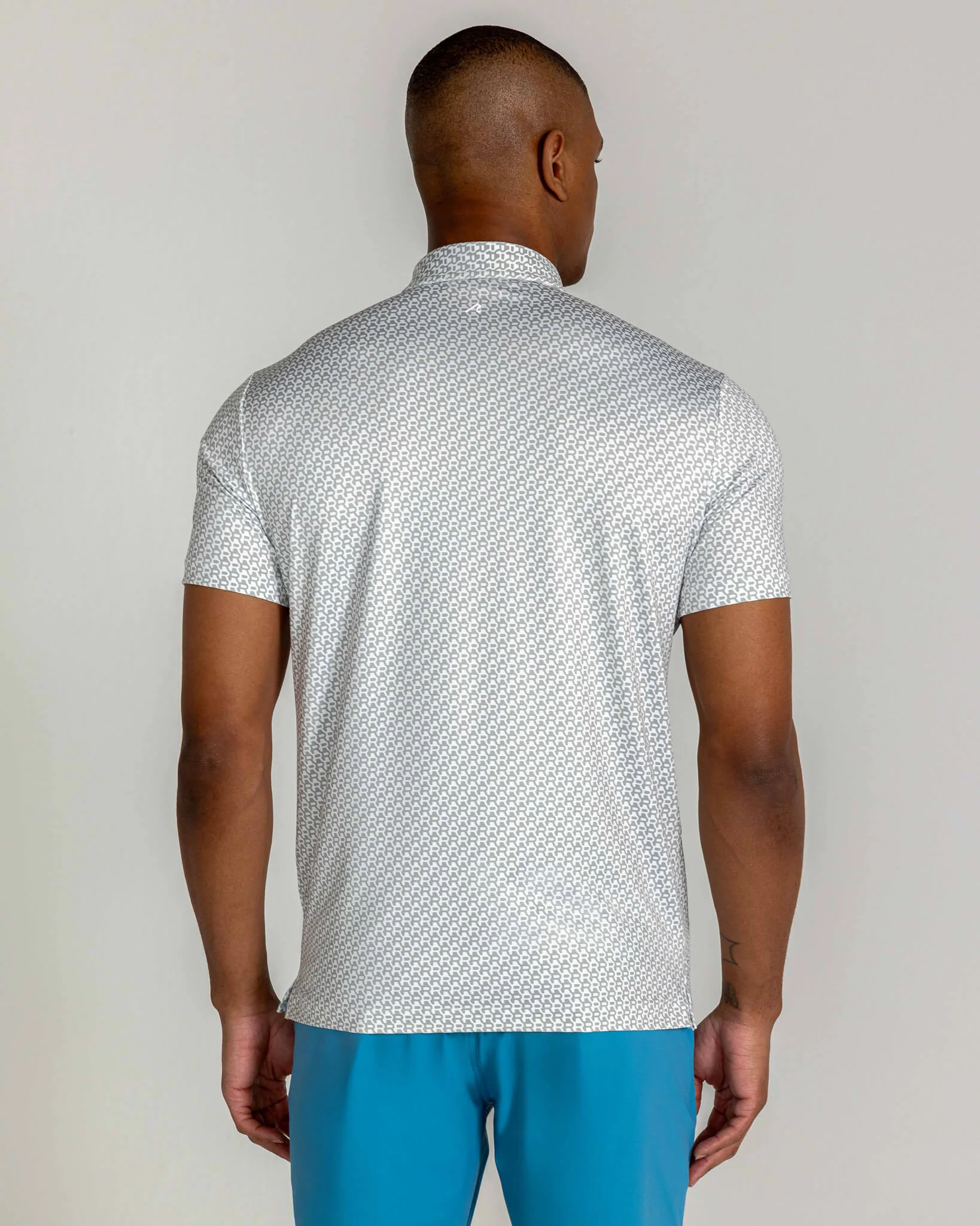Merrion Polo in Glacier Gray - Image 4