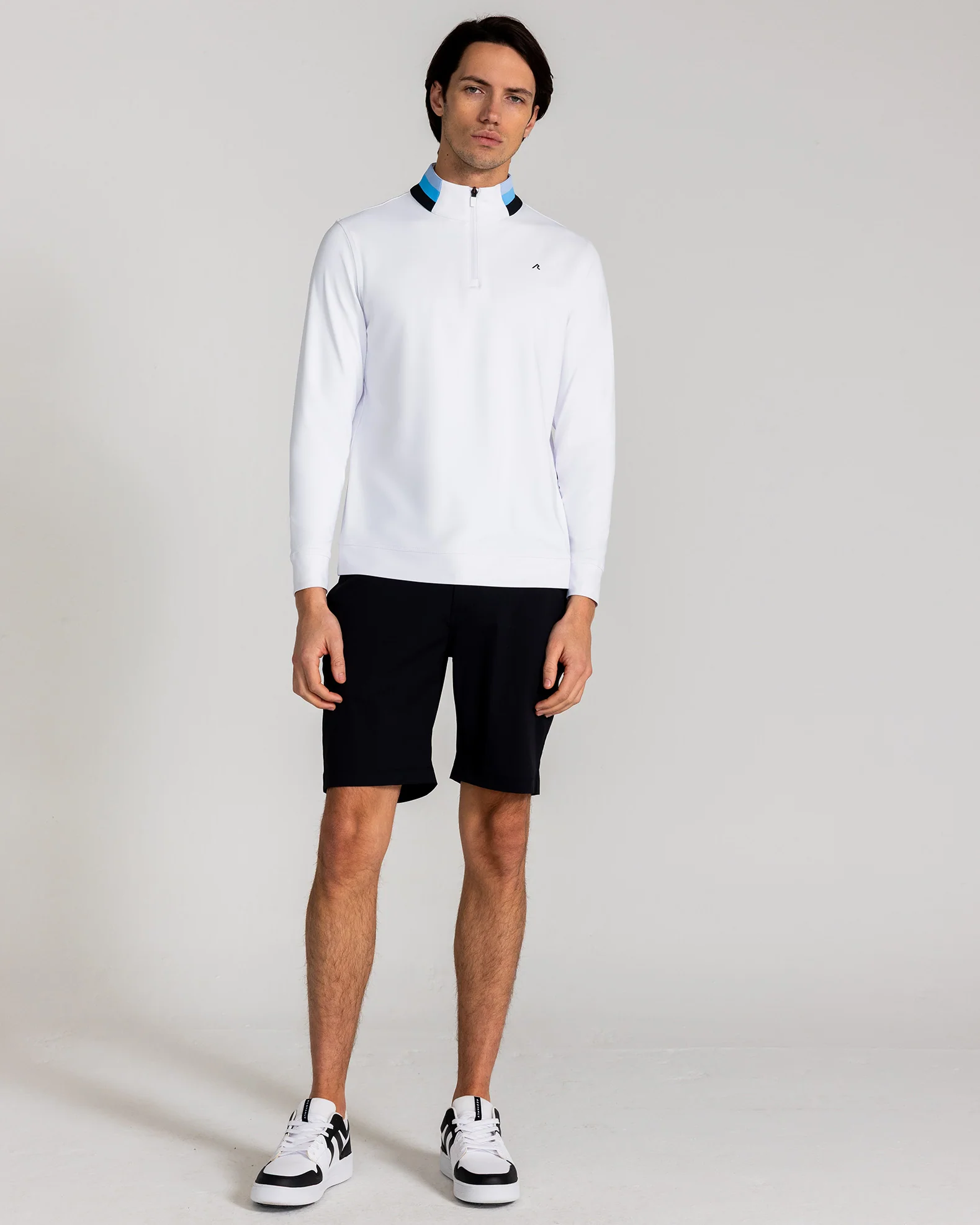 Miller Quarter Zip in Bright White - Image 2