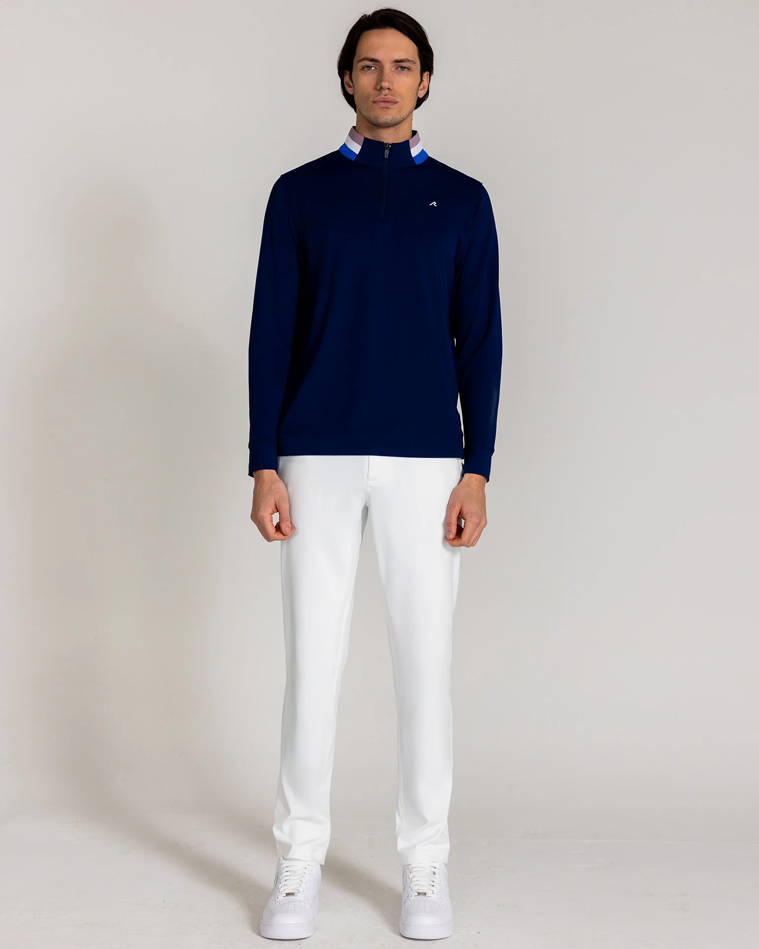Miller Quarter Zip in Midnight Navy - Image 2