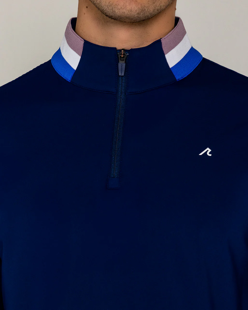 Miller Quarter Zip in Midnight Navy - Image 3