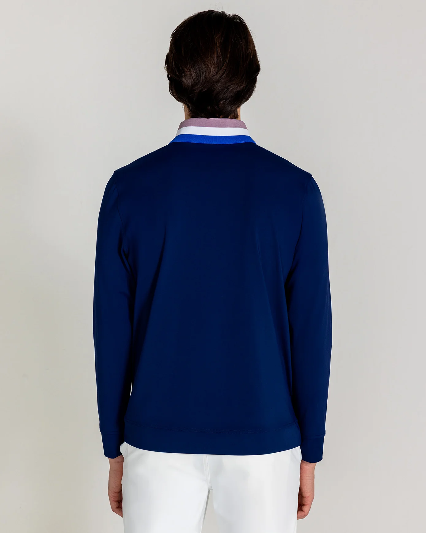 Miller Quarter Zip in Midnight Navy - Image 4