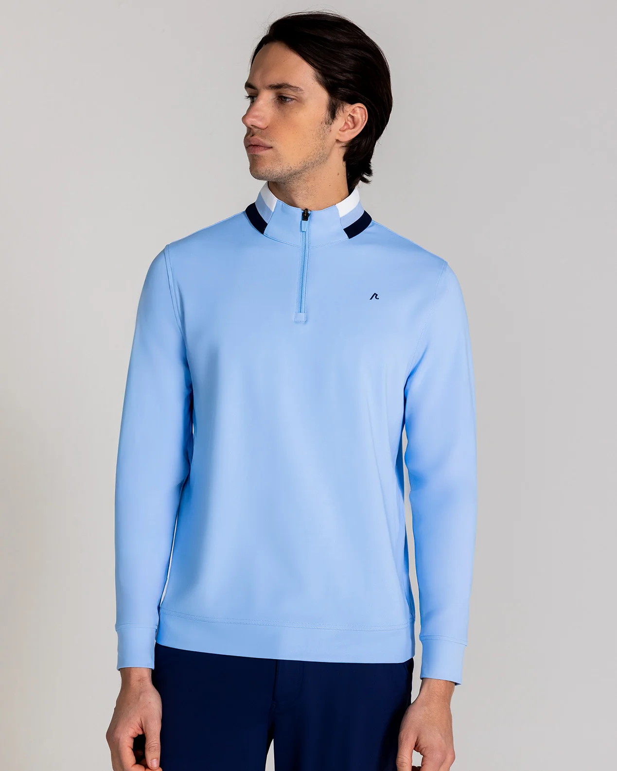 Miller Quarter Zip in Mist