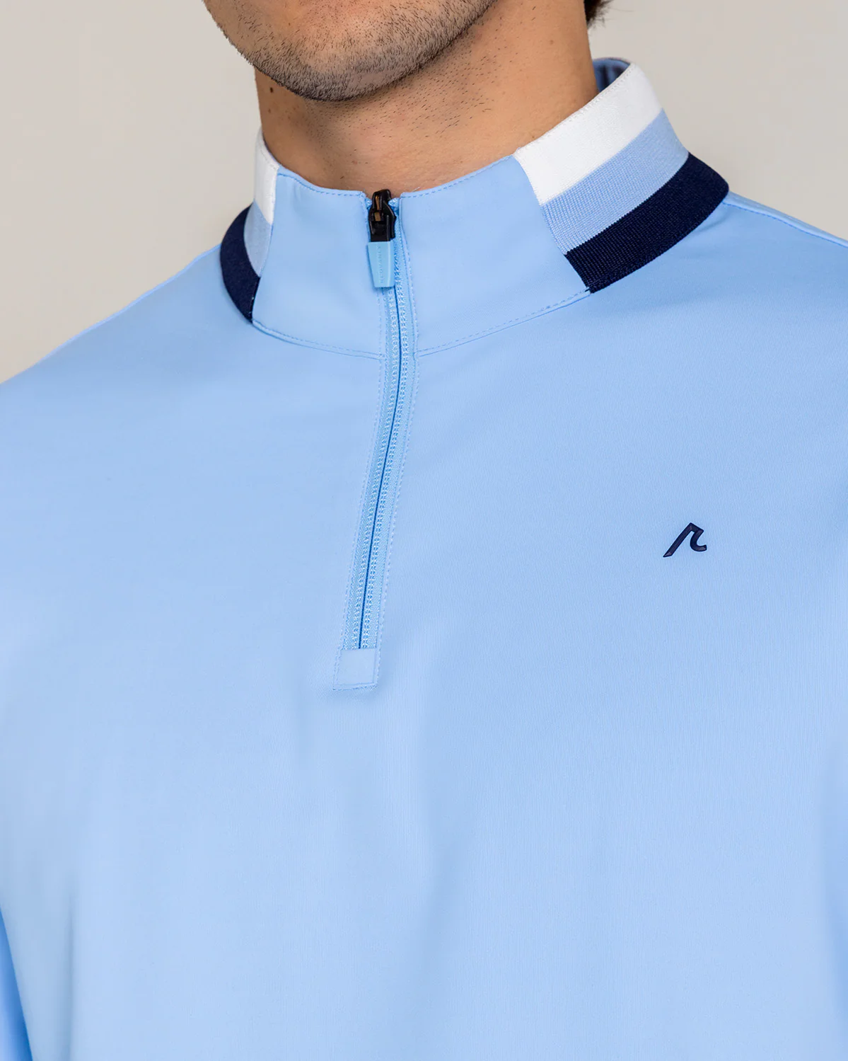 Miller Quarter Zip in Mist - Image 3