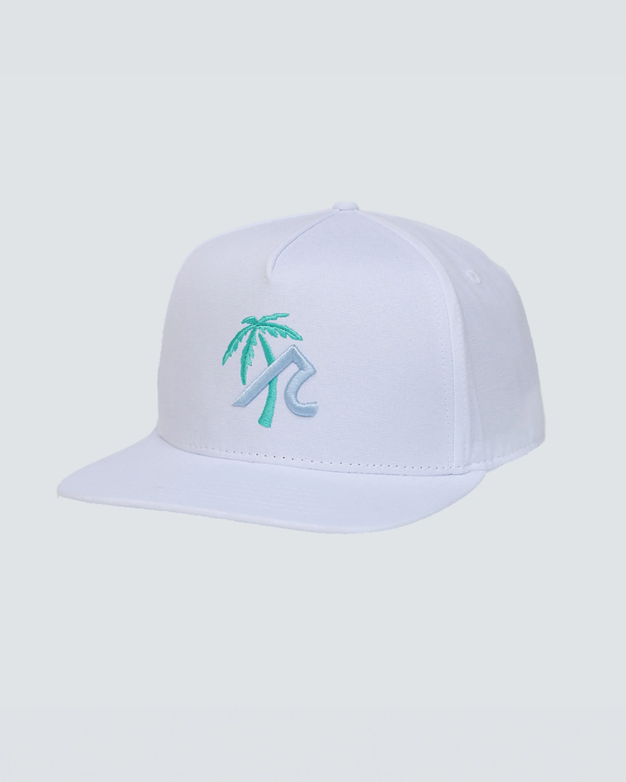 Palm R Hat in White