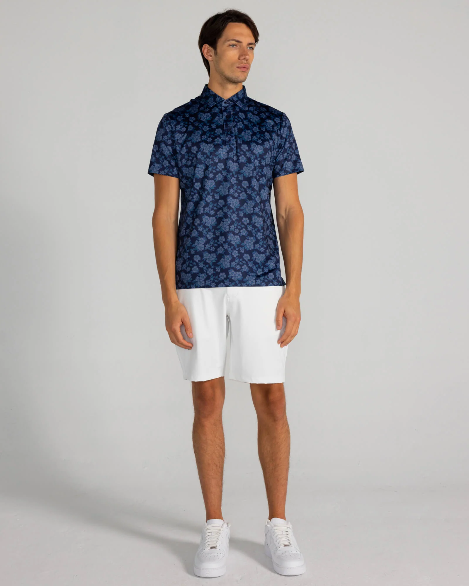 Payson Polo in Midnight Navy Multi - Image 2