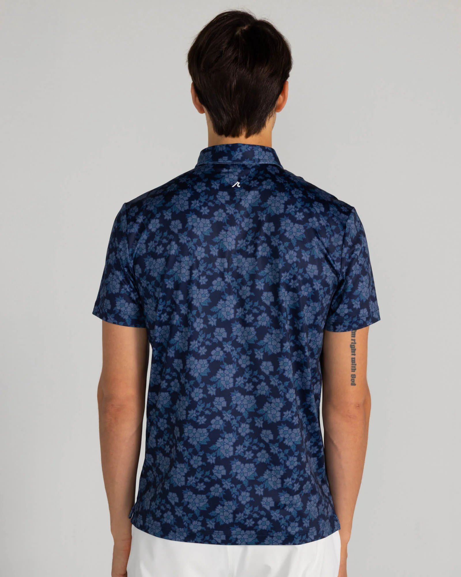 Payson Polo in Midnight Navy Multi - Image 4