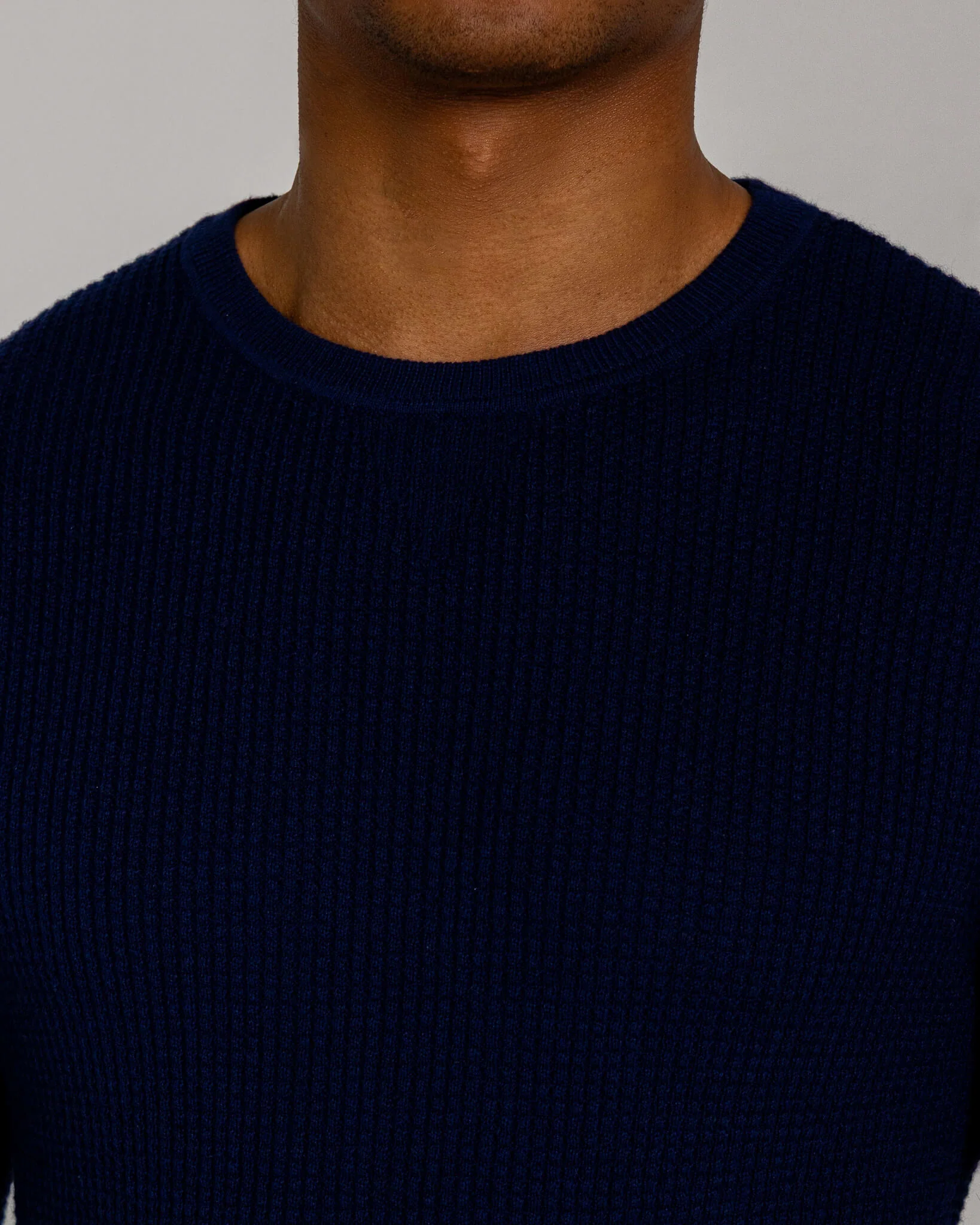Posner Long Sleeve Thermal in Midnight Navy - Image 3