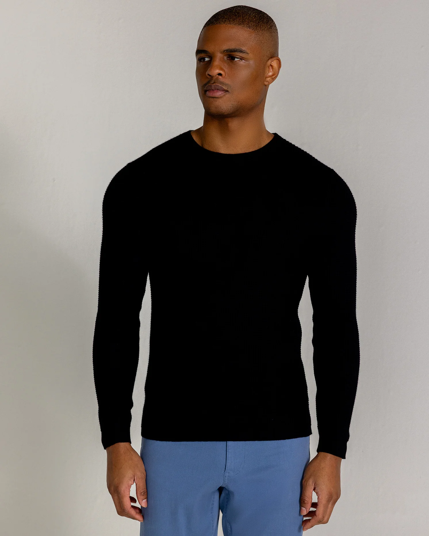 Posner Long Sleeve Thermal in Tuxedo
