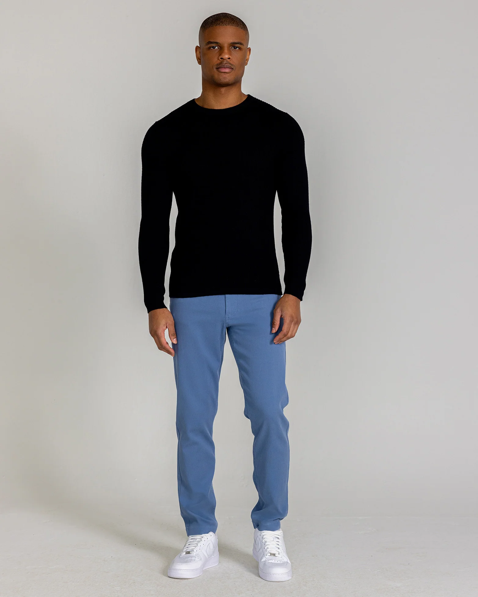 Posner Long Sleeve Thermal in Tuxedo - Image 2