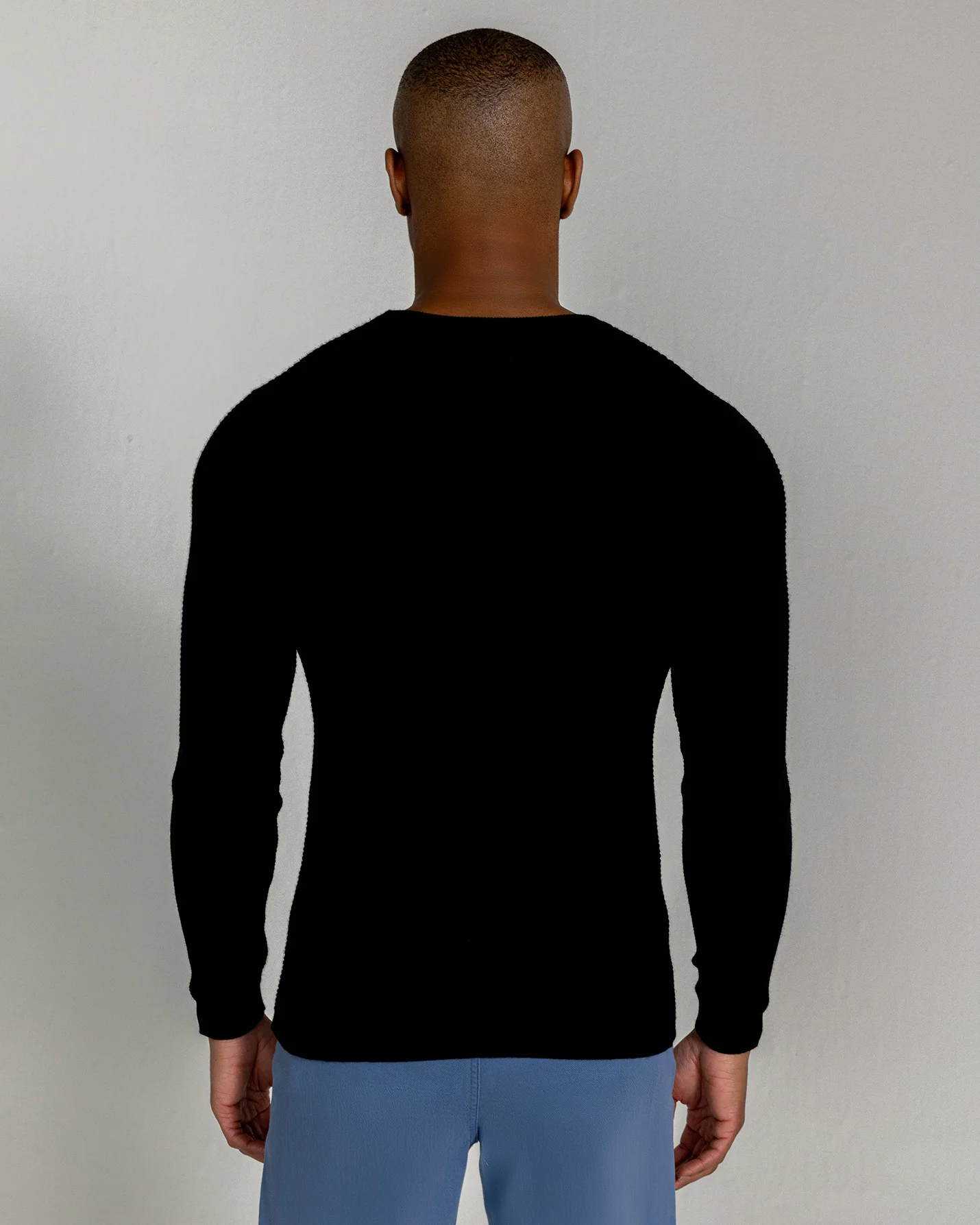 Posner Long Sleeve Thermal in Tuxedo - Image 4