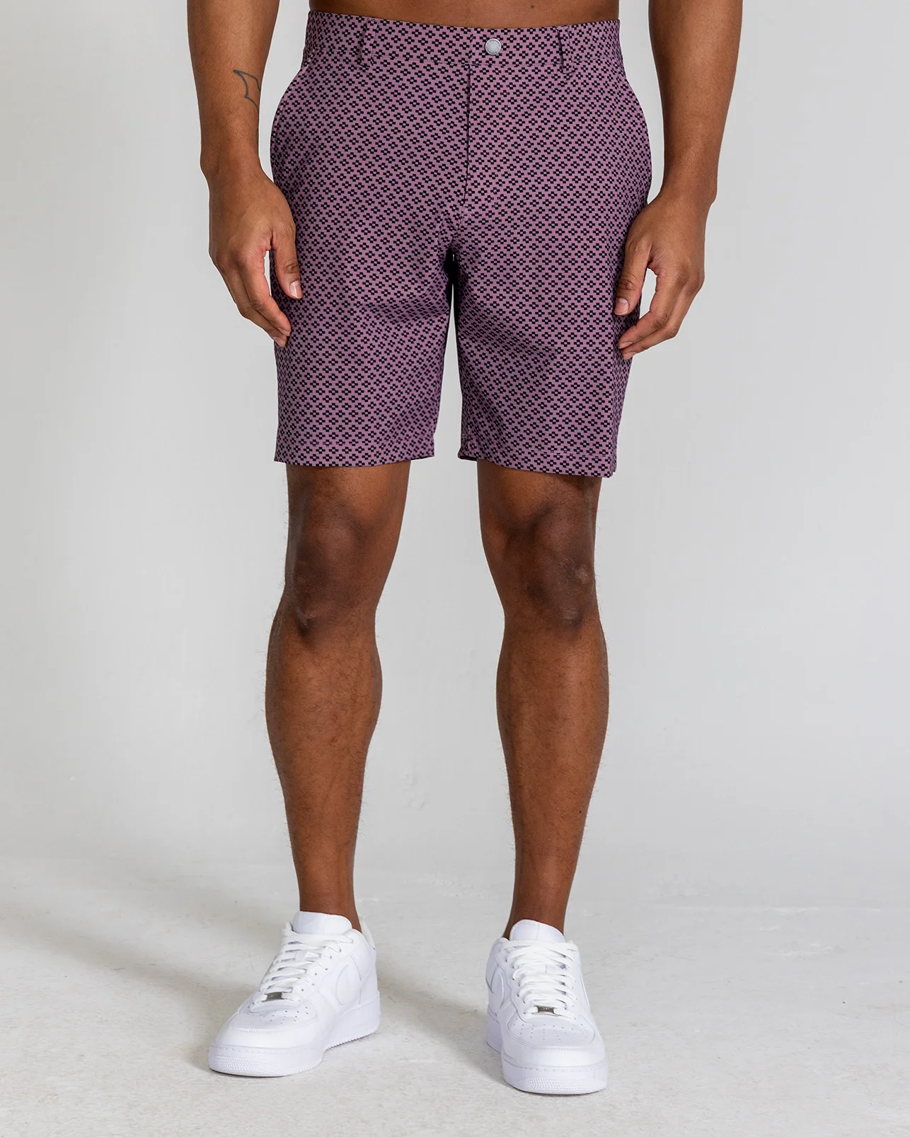 Printed Hanover Pull-On Short Duncure in Lilac