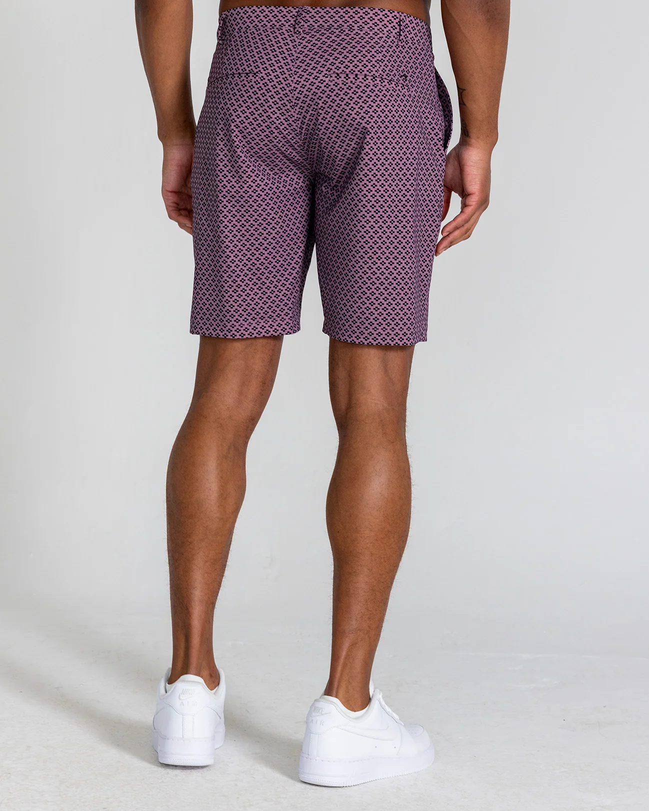 Printed Hanover Pull-On Short Duncure in Lilac - Image 4