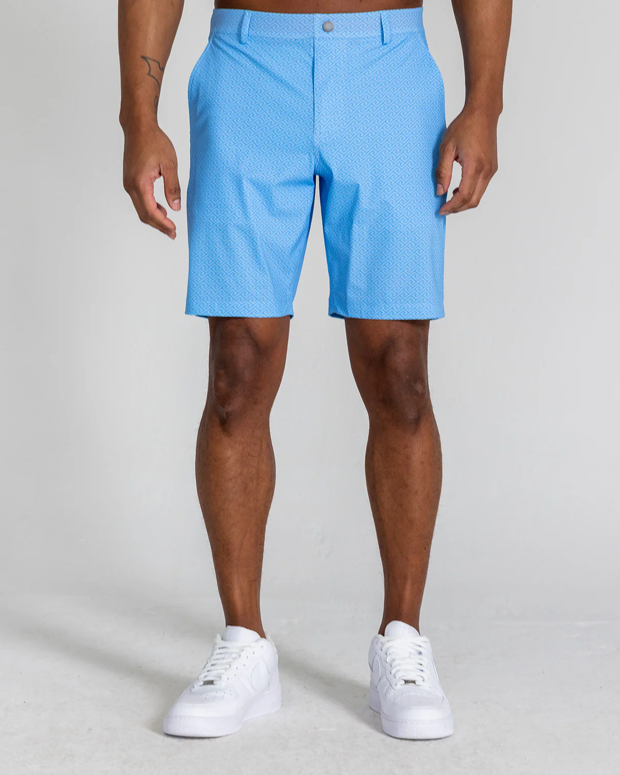 Printed Hanover Pull-On Short Geo Icon in Mist