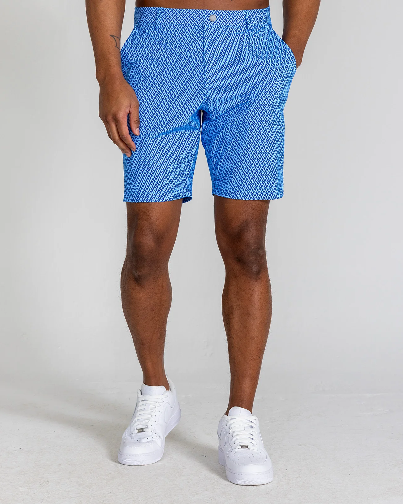Printed Hanover Pull-On Short Grafton in Harbor Blue Multi