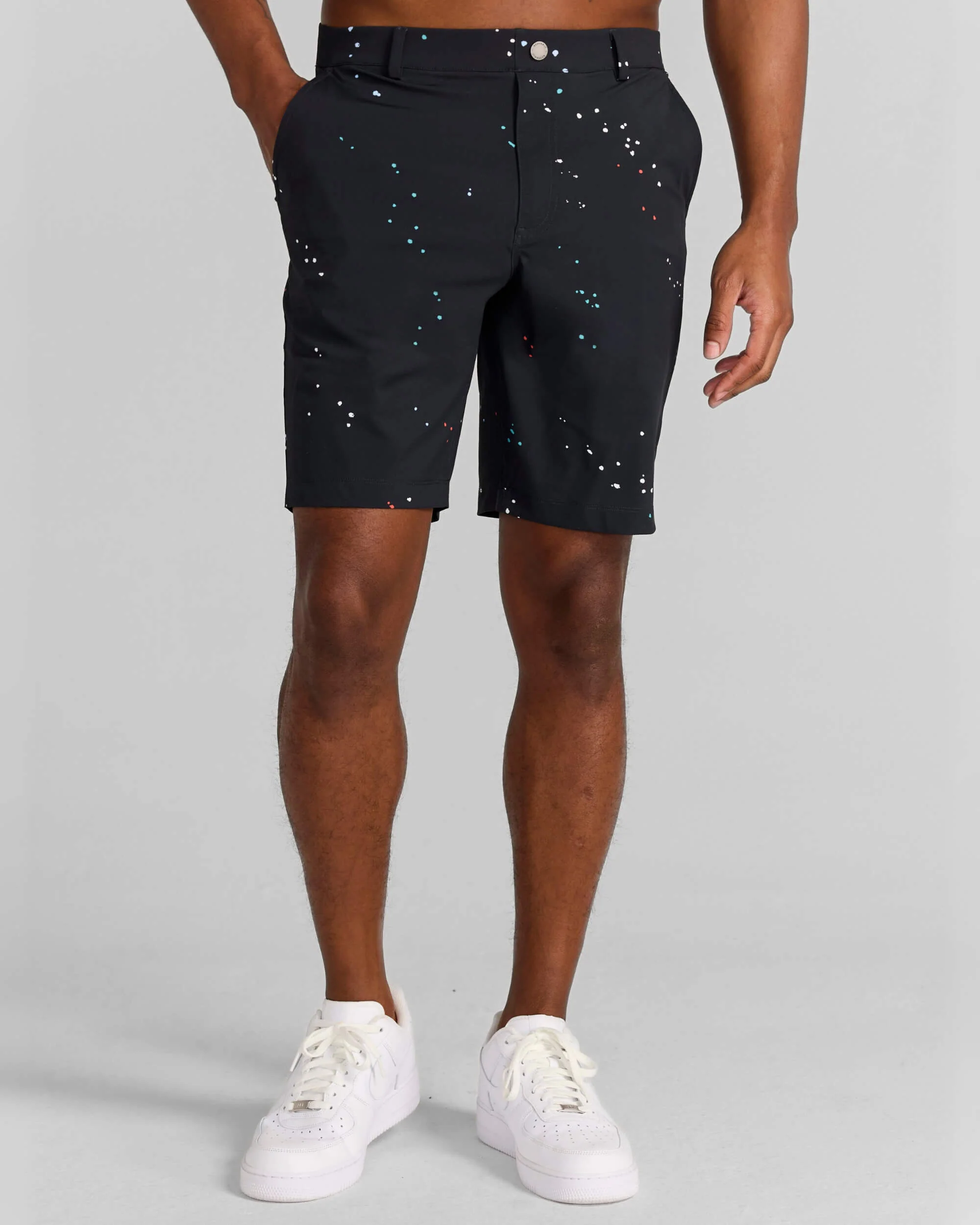 Printed Hanover Pull-On Short Hanson in Tuxedo - Image 3