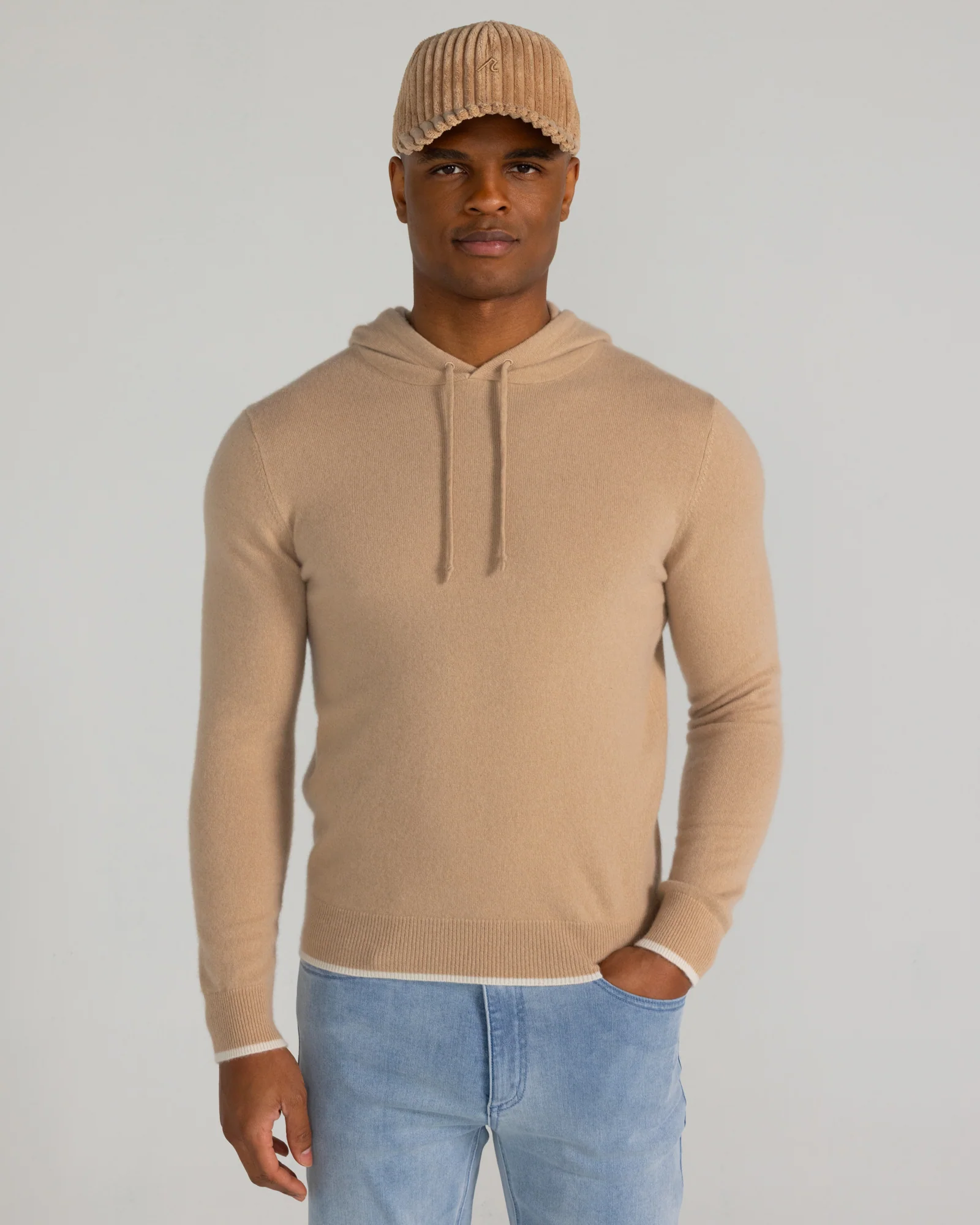 Quincy Hoodie in Pale Khaki