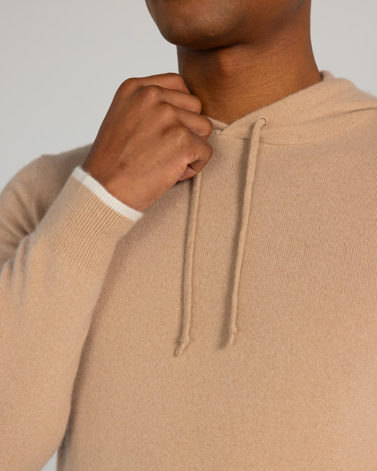 Quincy Hoodie in Pale Khaki - Image 3