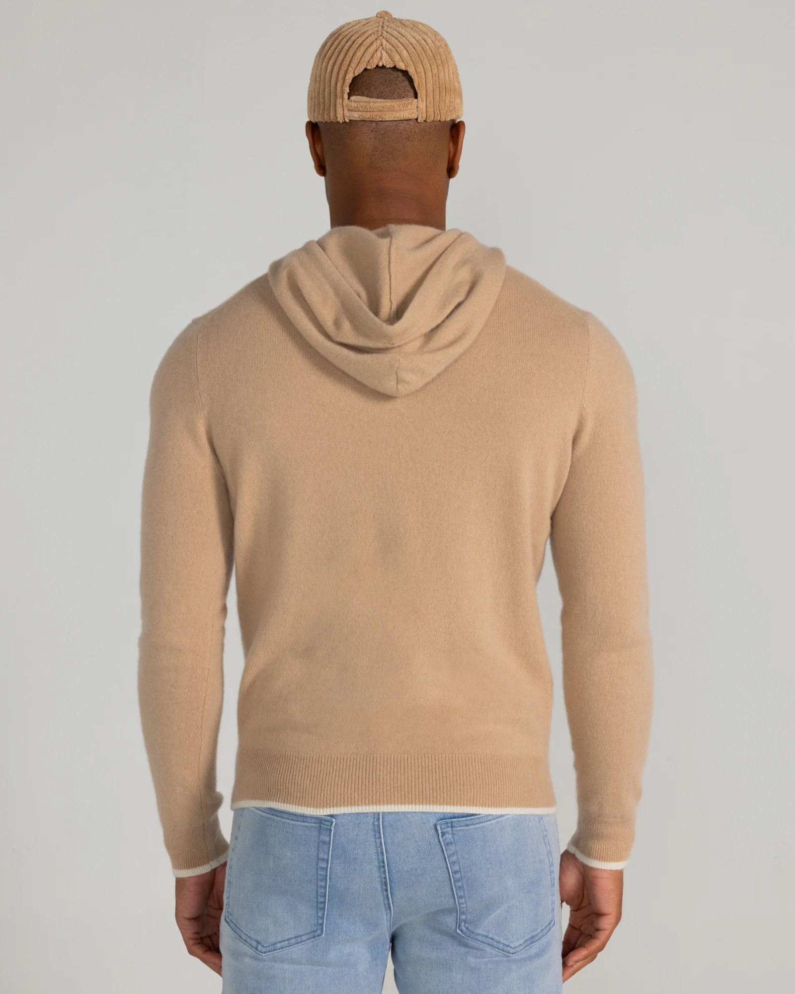 Quincy Hoodie in Pale Khaki - Image 4