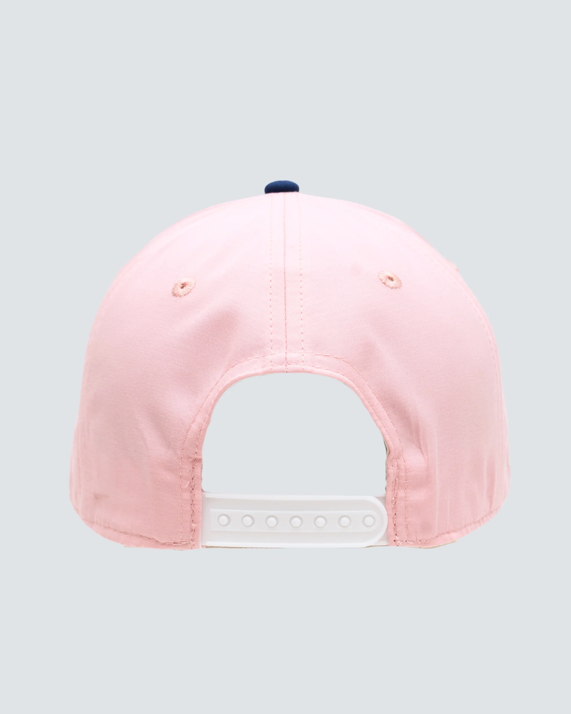 R Icon 6 Panel Hat in Salmon/Navy - Image 2