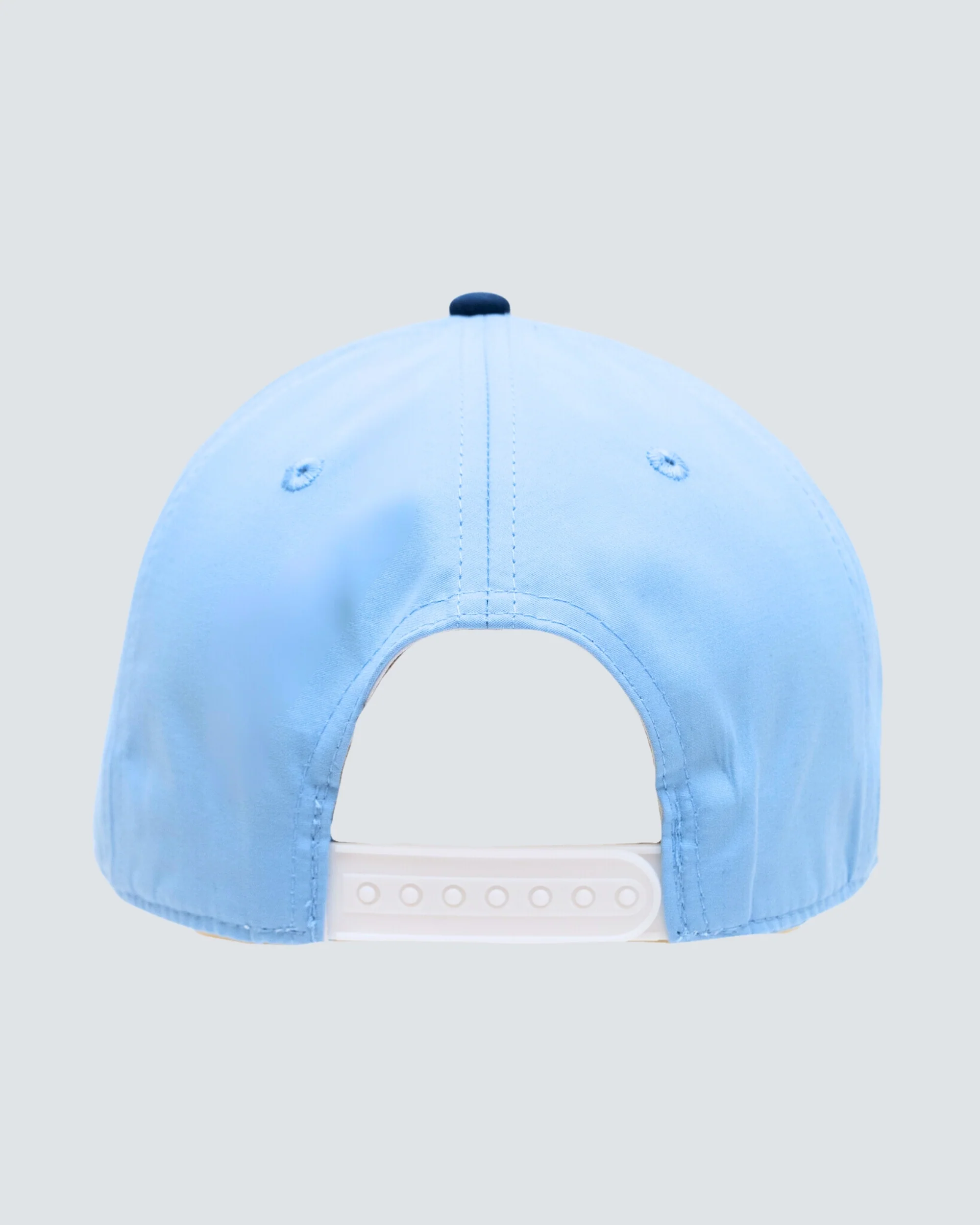 R Icon 6 Panel Hat in Sky Blue/Navy - Image 2
